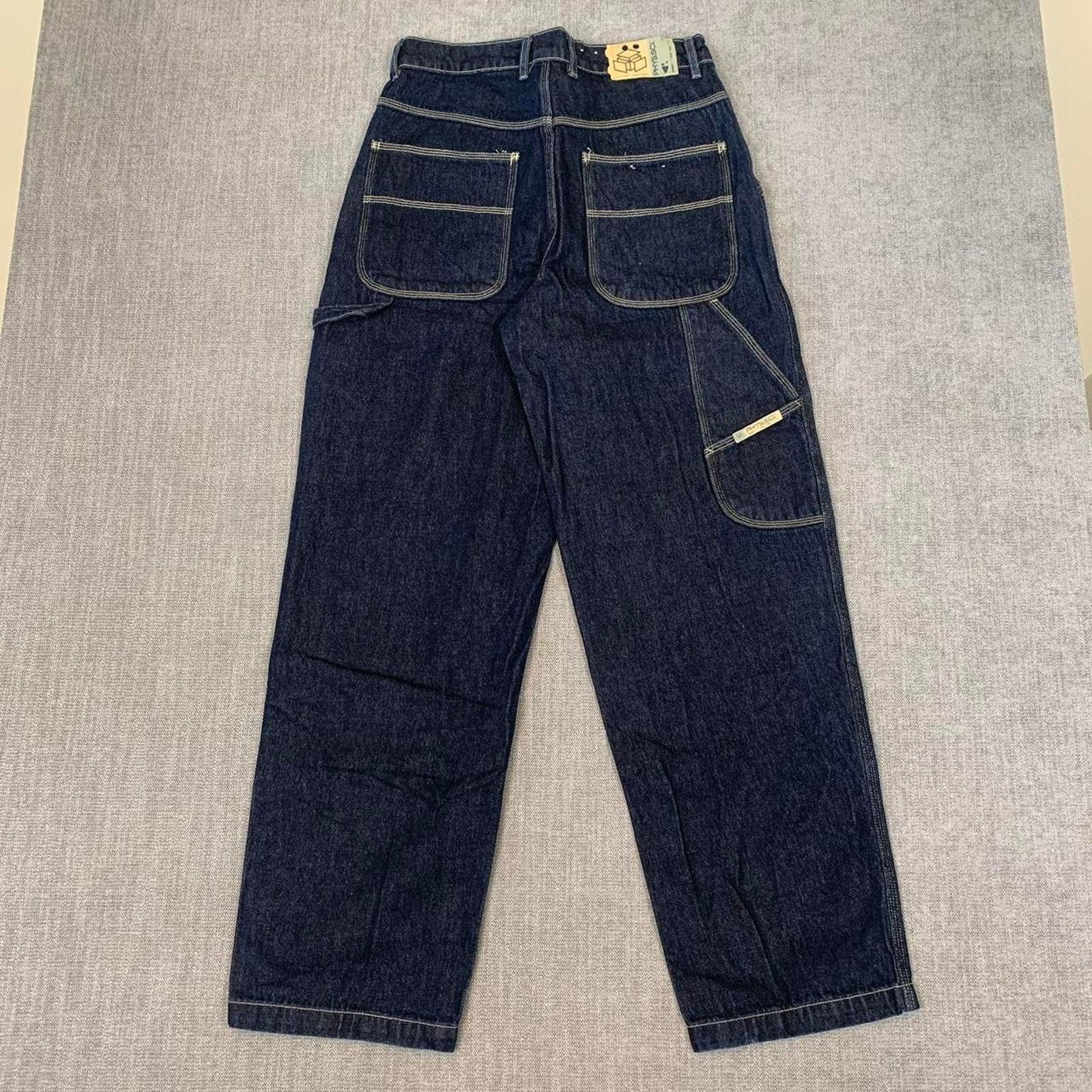 Vintage Y2K 90s Phys.sci Carpenter Work Denim Jeans Size US 32 / EU 48 - 2 Thumbnail