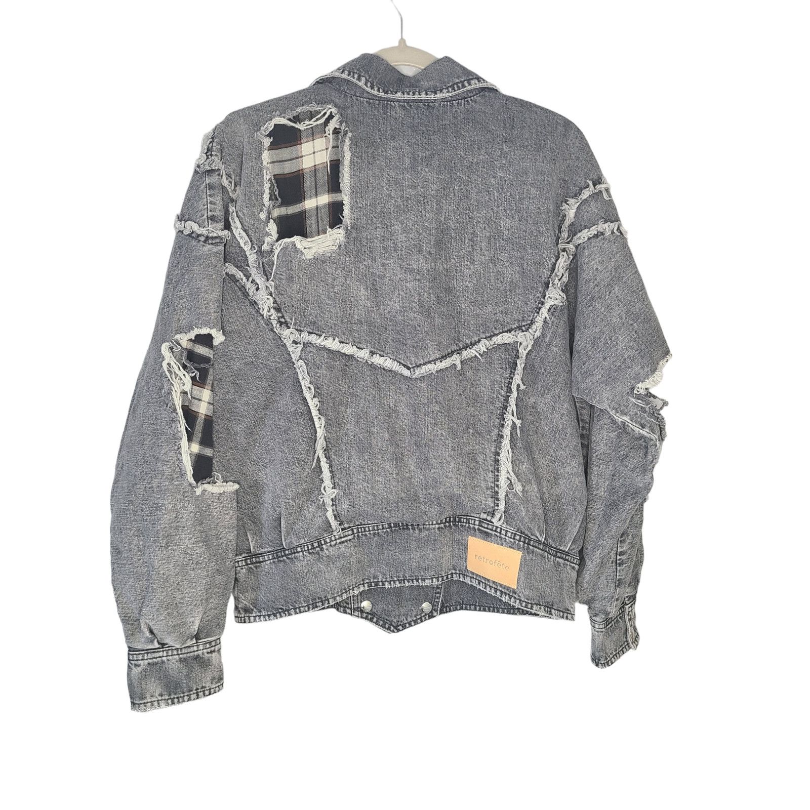 Retrofete RETROFÊTE Ellie reversible distressed denim jacket Size M / US 6-8 / IT 42-44 - 6 Thumbnail