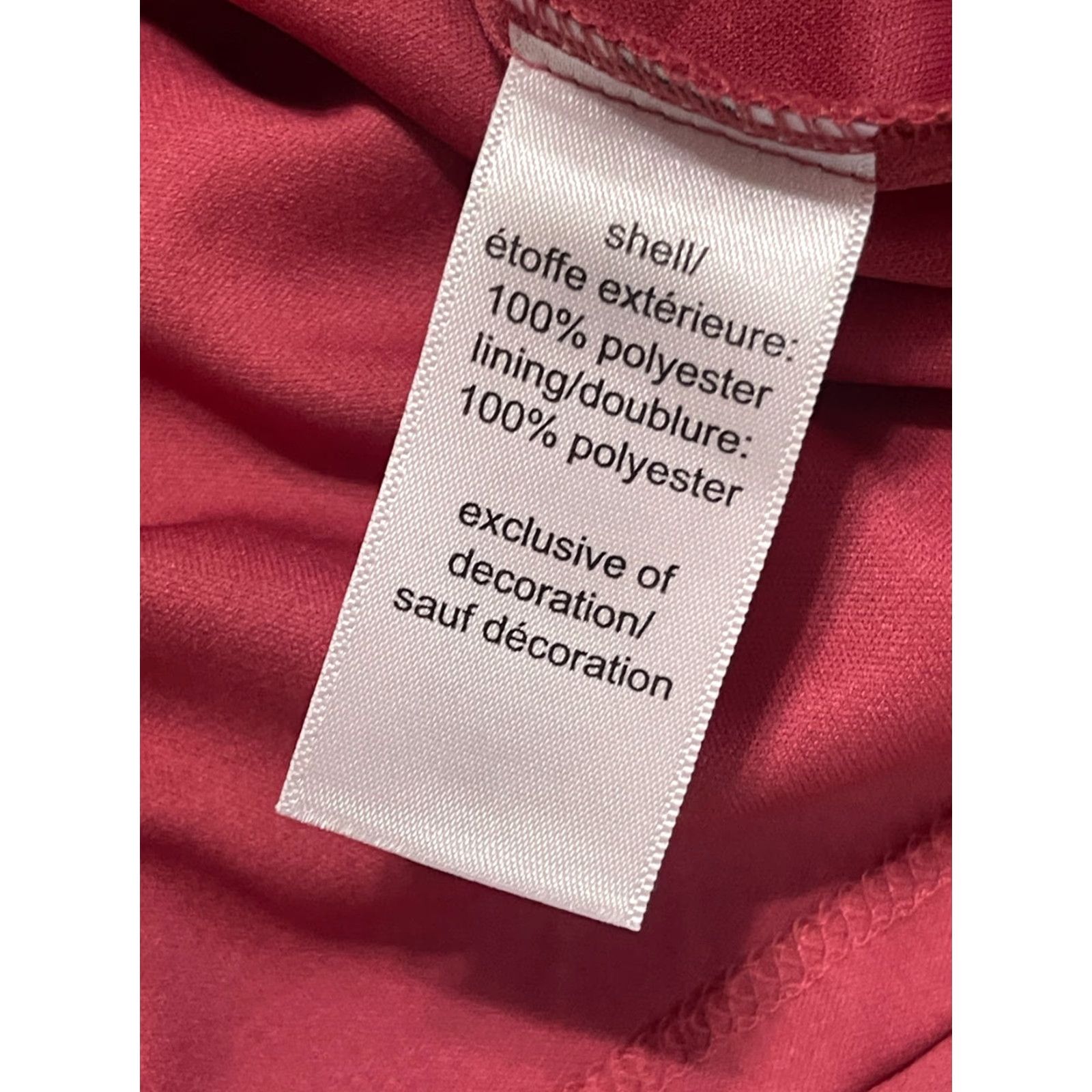 Vintage Maurices Dress Women's Small Pink Long Sleeve V-Neck A-Line Casual Knee Length Size S / US 4 / IT 40 - 6 Thumbnail