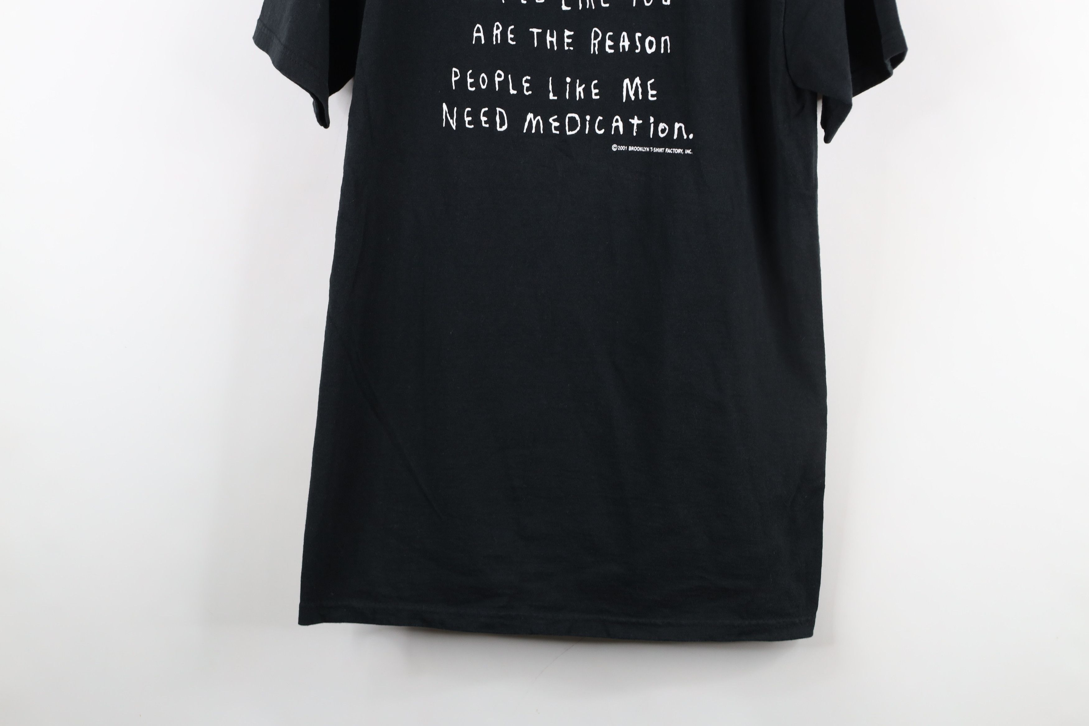 Vintage Vintage Y2K 2001 the Reason People Need Medication T-Shirt Size US S / EU 44-46 / 1 - 3 Thumbnail