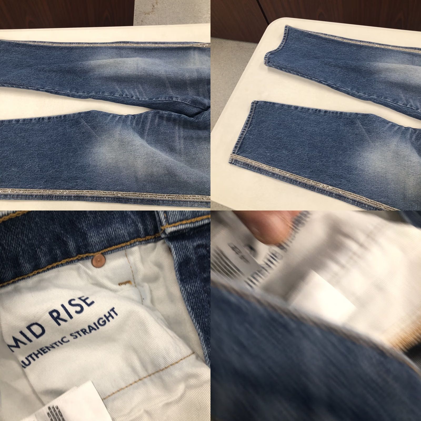 Lucky Brand Lucky Brand Med Wash Mid-Rise Straight Leg Denim Jeans Womens Size 4/27 Bling Size 27" / US 4 / IT 40 - 9 Thumbnail