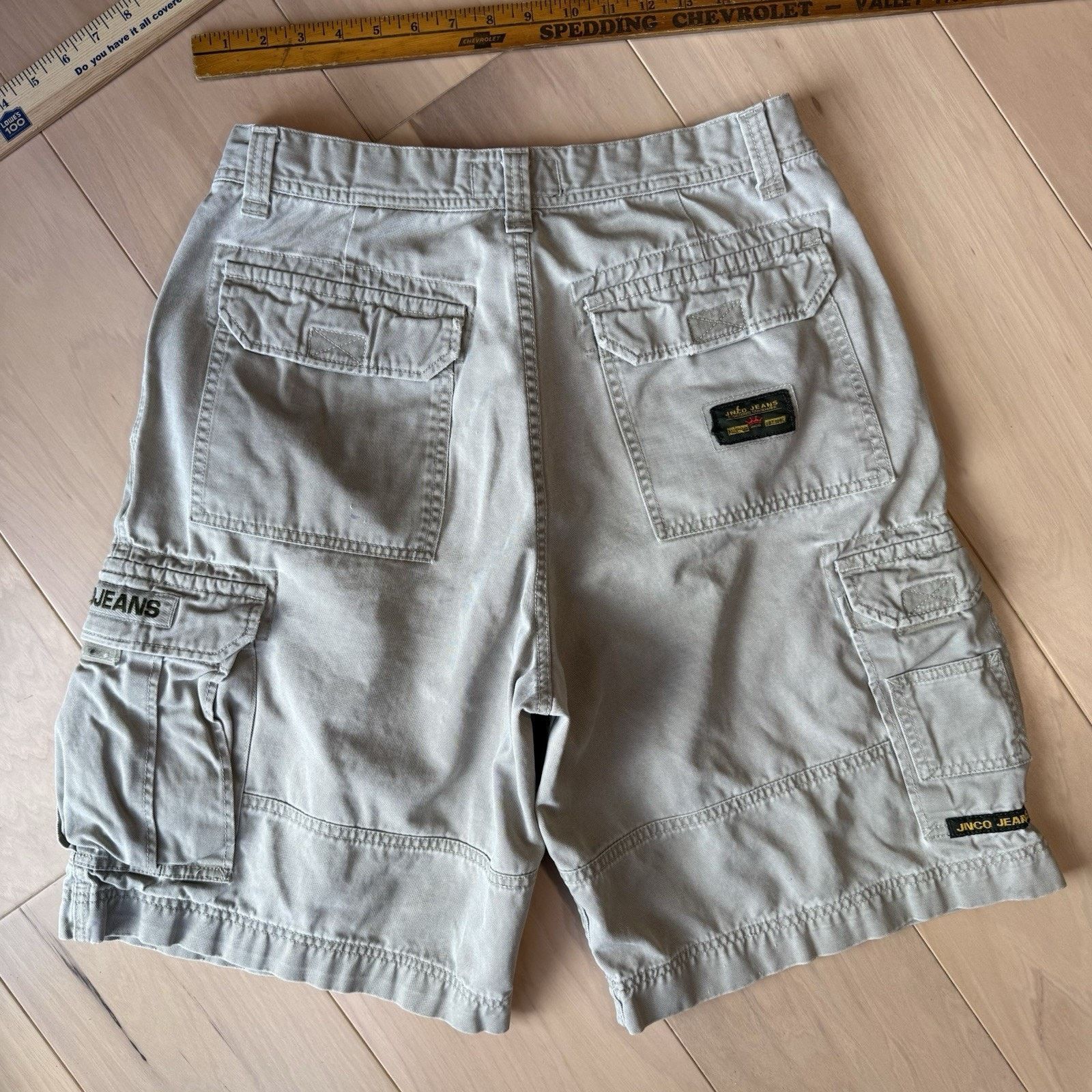 JNCO Vintage JNCO Cargo Shorts Light Khaki Y2K Baggy Streetwear Size US 30 / EU 46 - 7 Thumbnail