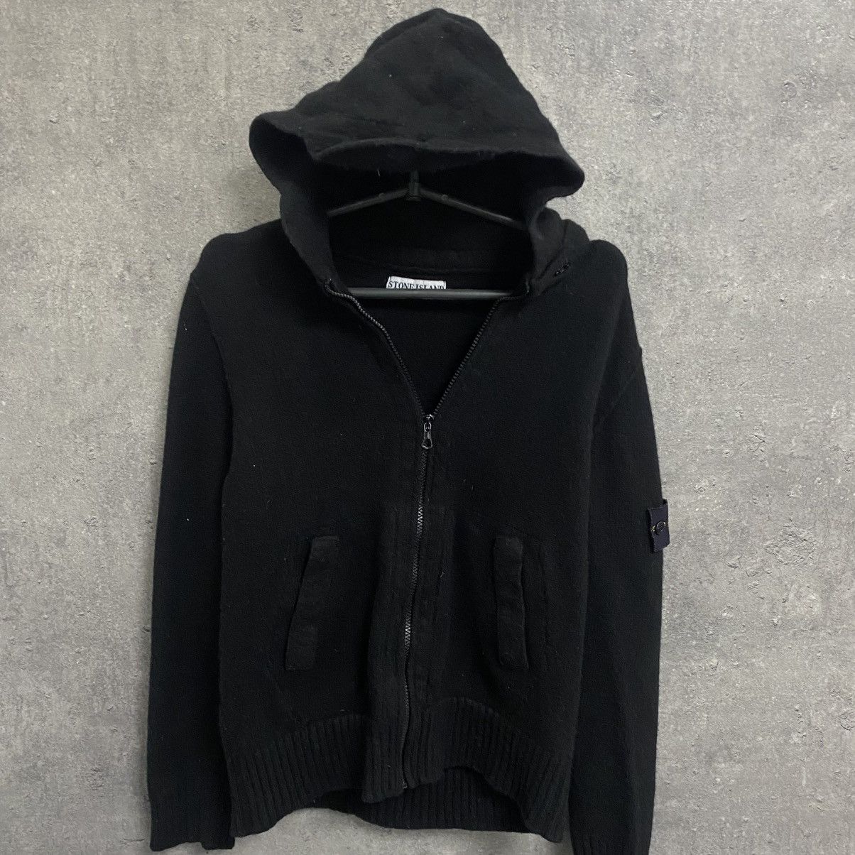 Stone Island Vintage Stone Island Wool Zip Hoodie Size US M / EU 48-50 / 2 - 4 Thumbnail