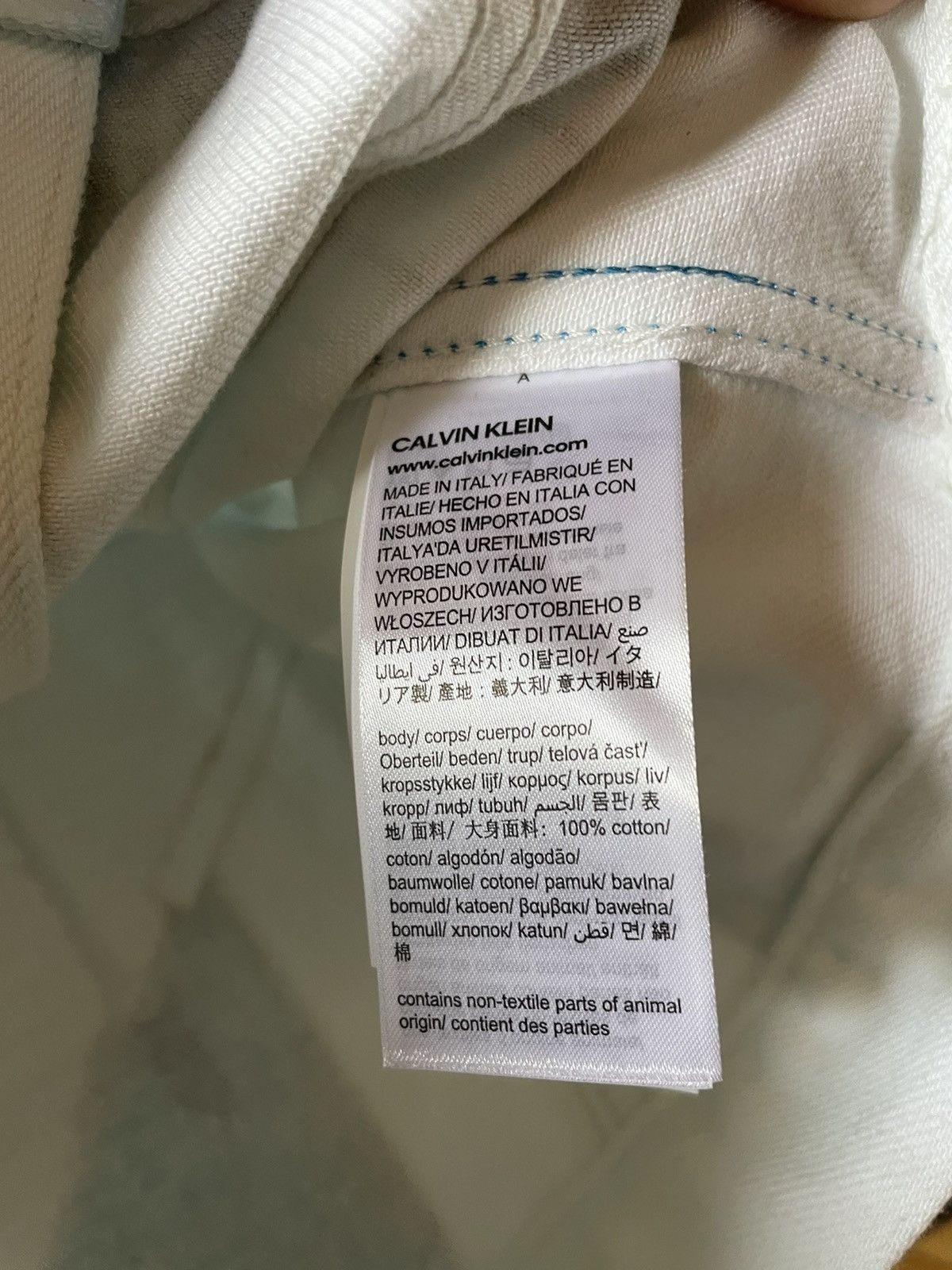 Calvin Klein 205W39NYC Schoolhouse Printed Denim Jacket Size US S / EU 44-46 / 1 - 3 Thumbnail