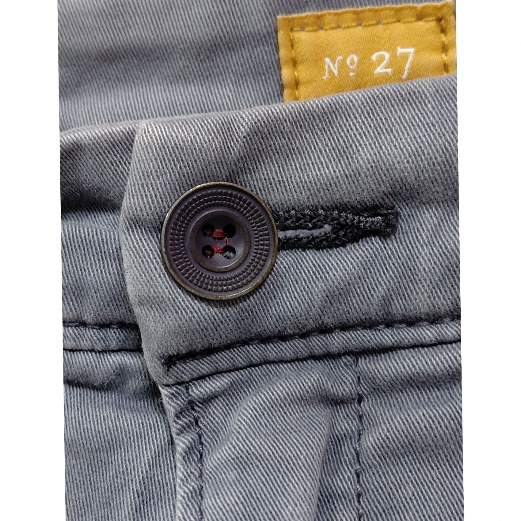 Vintage VINTAGE Pilcro and The Letterpress Gray Cotton Shorts Solid Woven Women Size 27 Size 27" / US 4 / IT 40 - 4 Thumbnail