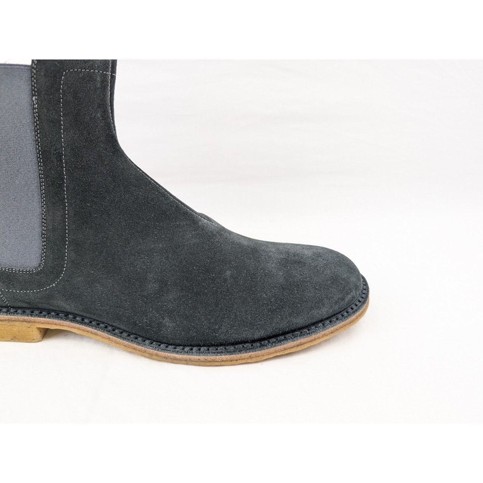 Bottega Veneta o1rshd1 Calf Suede Pelle Boots in Ardoise Size US 13 / EU 46 - 3 Thumbnail
