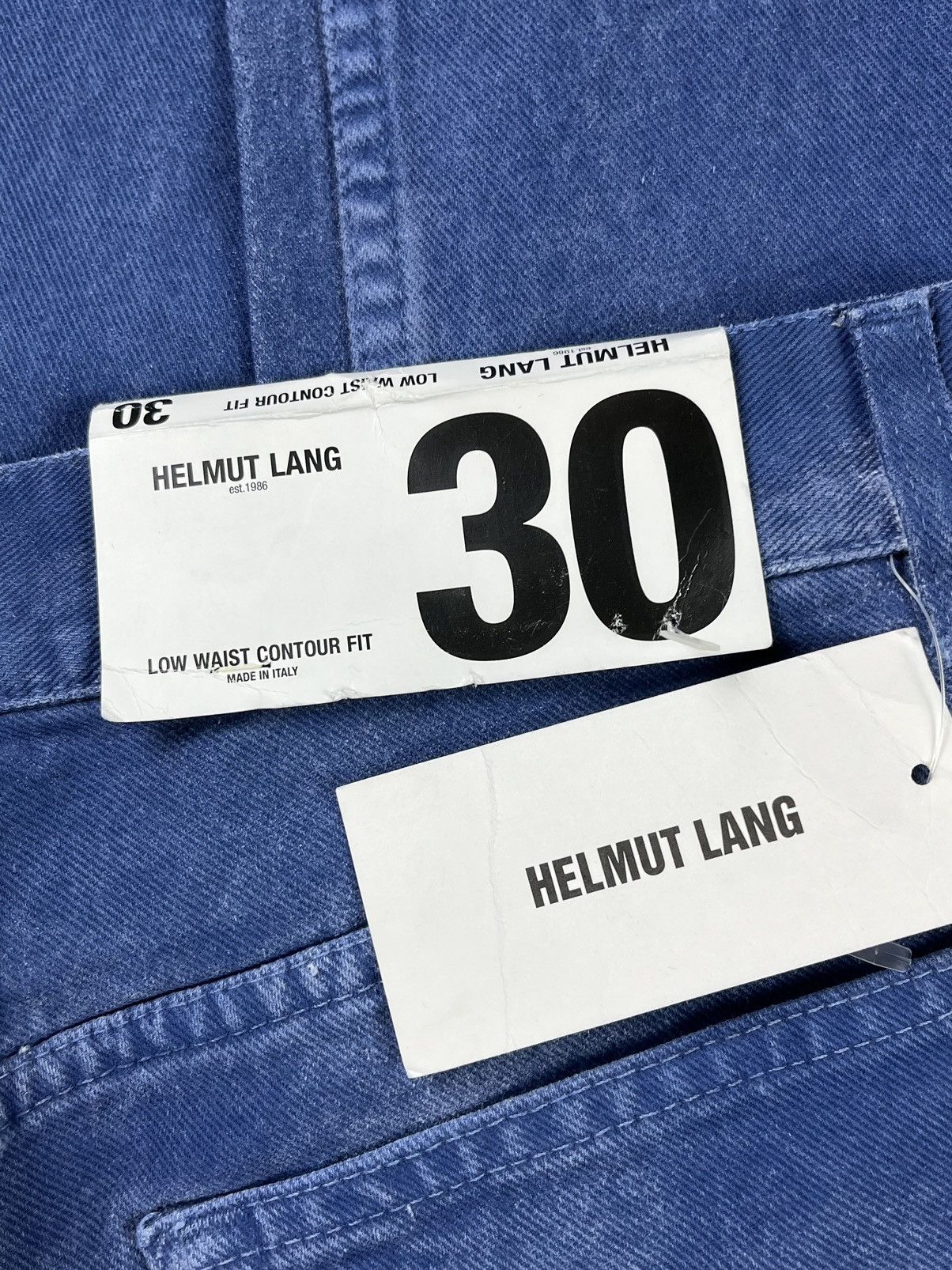 Helmut Lang SS02 Helmut Lang Overprinted Blue Denim Jeans Size US 30 / EU 46 - 5 Thumbnail