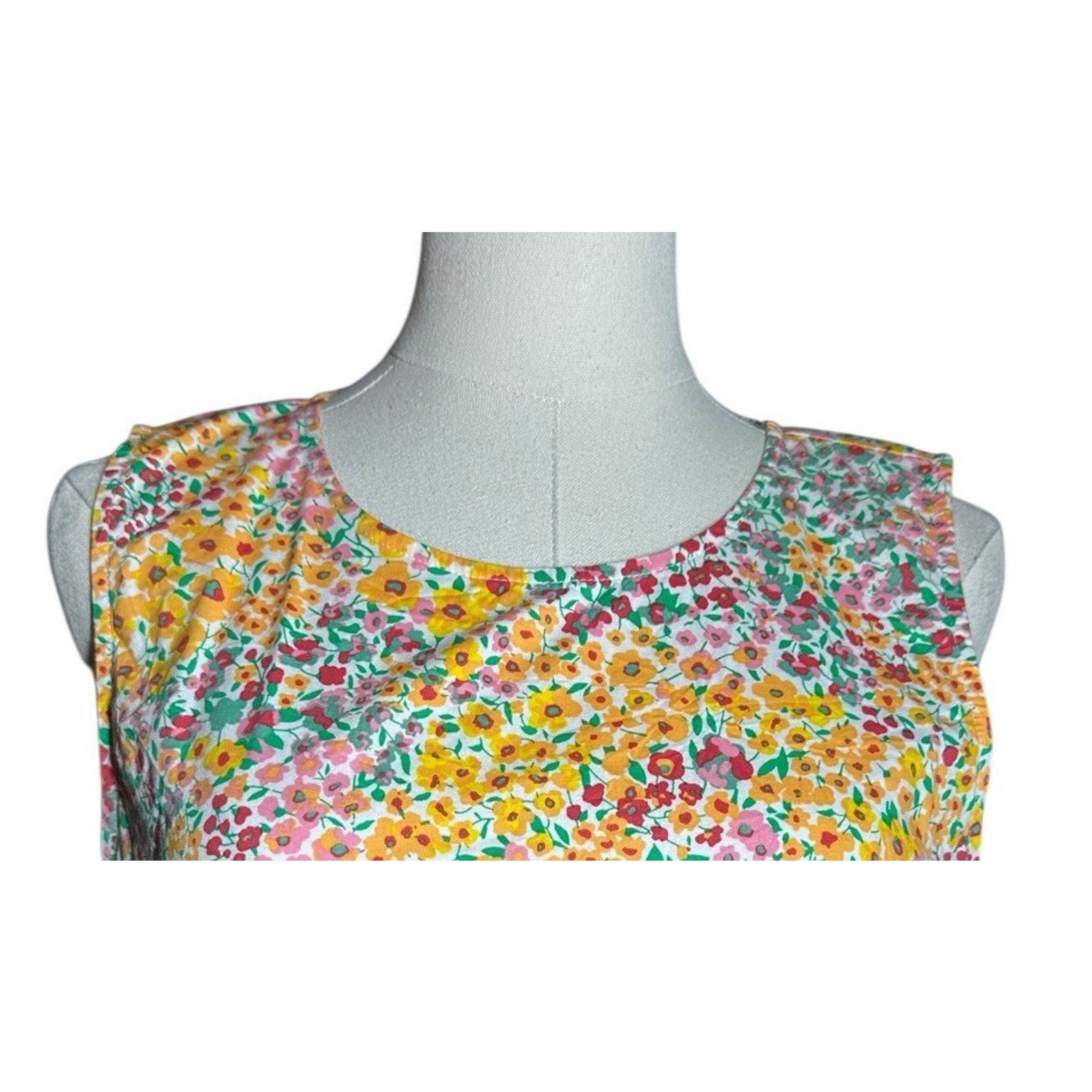 J.Crew J Crew Floral Tiered Sleeveless Summer Midi Dress Sz 8 BH899 Size M / US 6-8 / IT 42-44 - 3 Thumbnail