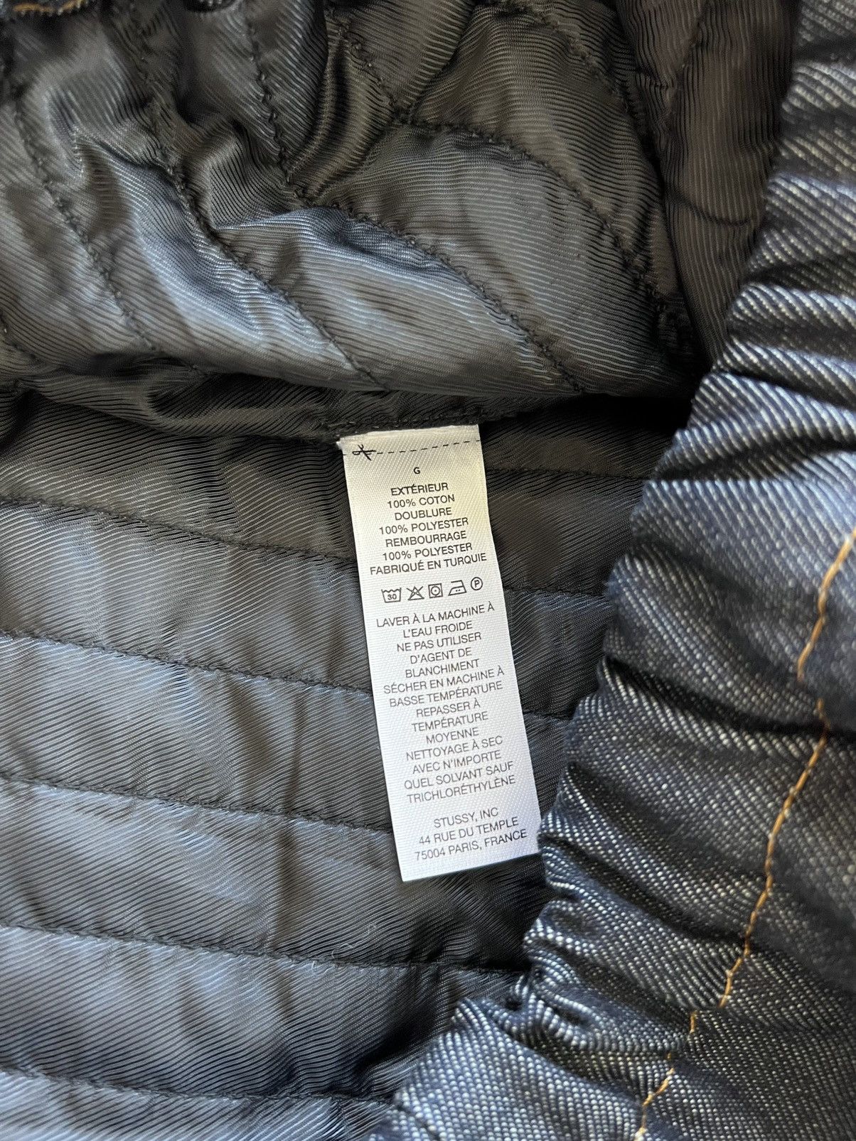 Stussy Stussy Raw Denim Insulated Work Jacket Large Size US L / EU 52-54 / 3 - 9 Thumbnail
