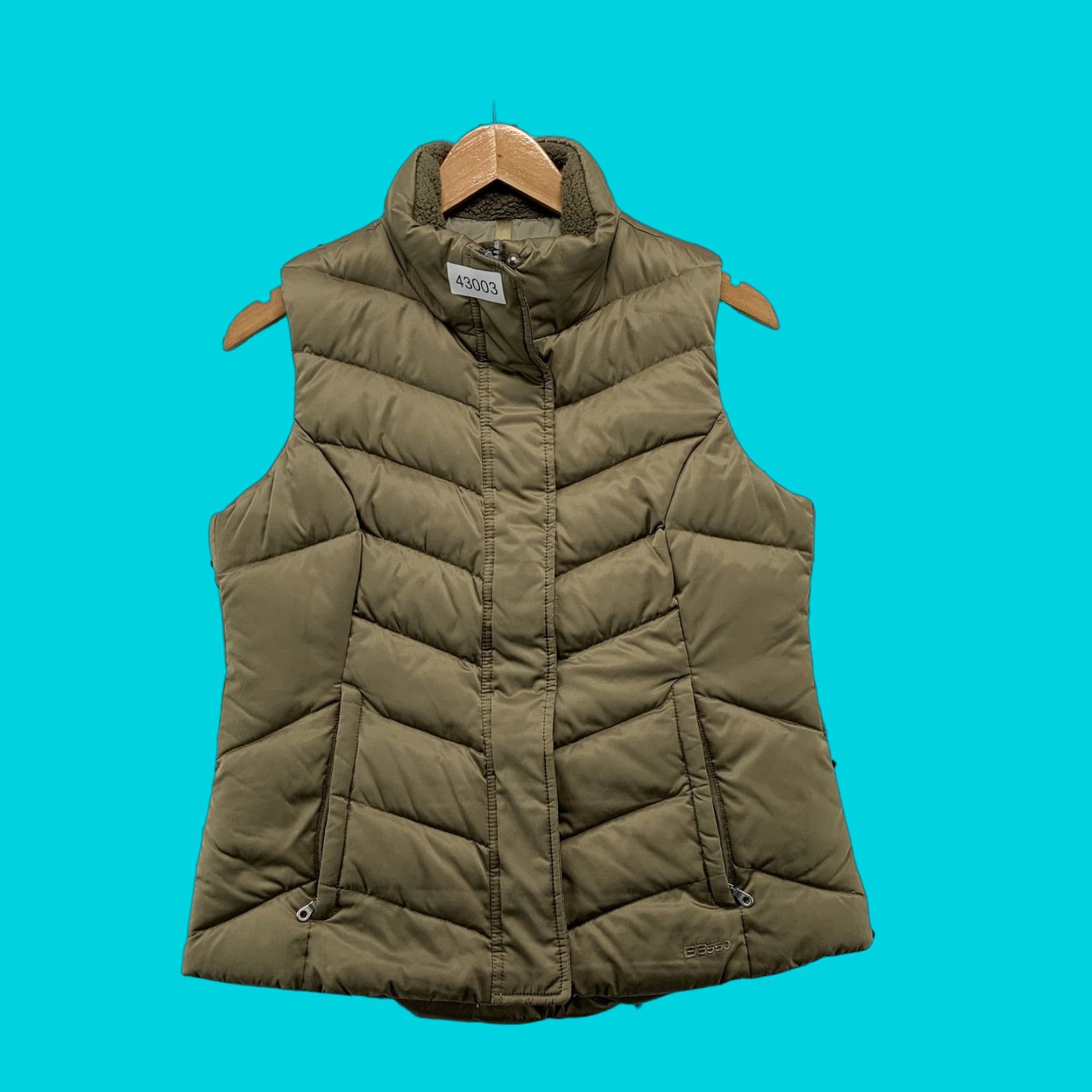 Eddie Bauer Eddie Bauer Puffer Vest Womens Small Brown Olive Goose Down 550 Premium Jacket Vest Size S / US 4 / IT 40 - 1 Thumbnail