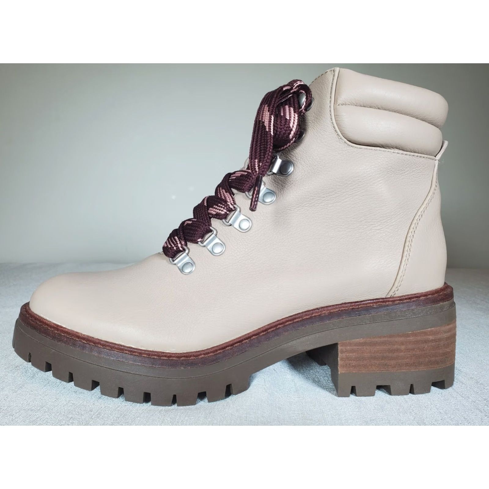 Kenneth Cole Gentle Souls Kenneth Cole BRENNA 2.1 Lace-Up Lug Sole Leather Boots Women US 8.5 Size US 9 / IT 39 - 5 Thumbnail