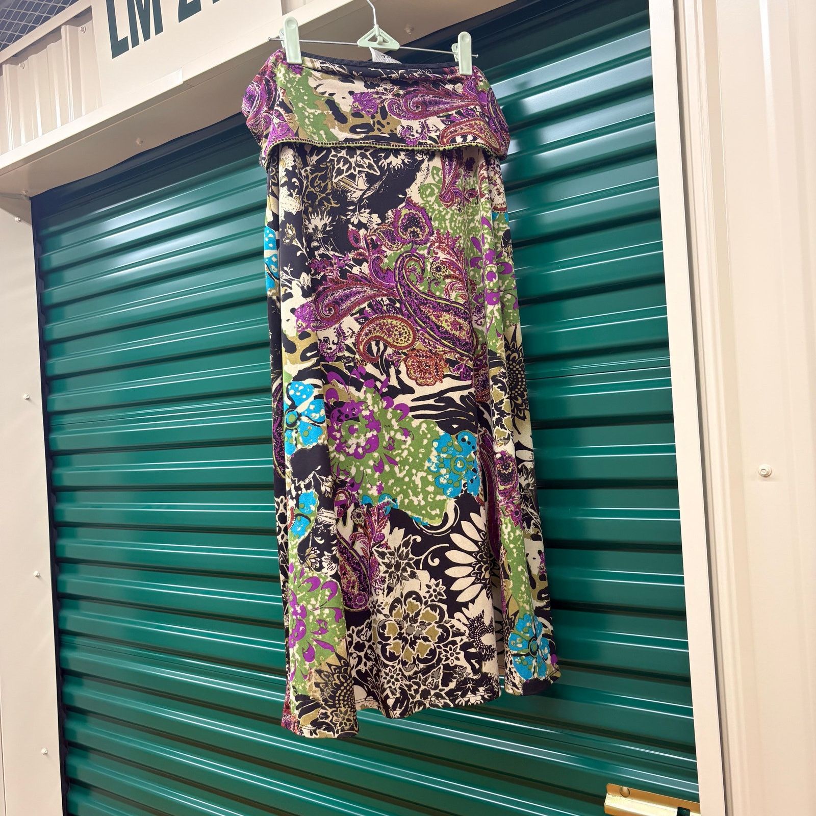 Other Flowy floral fold-over long skirt Size 31" - 5 Thumbnail