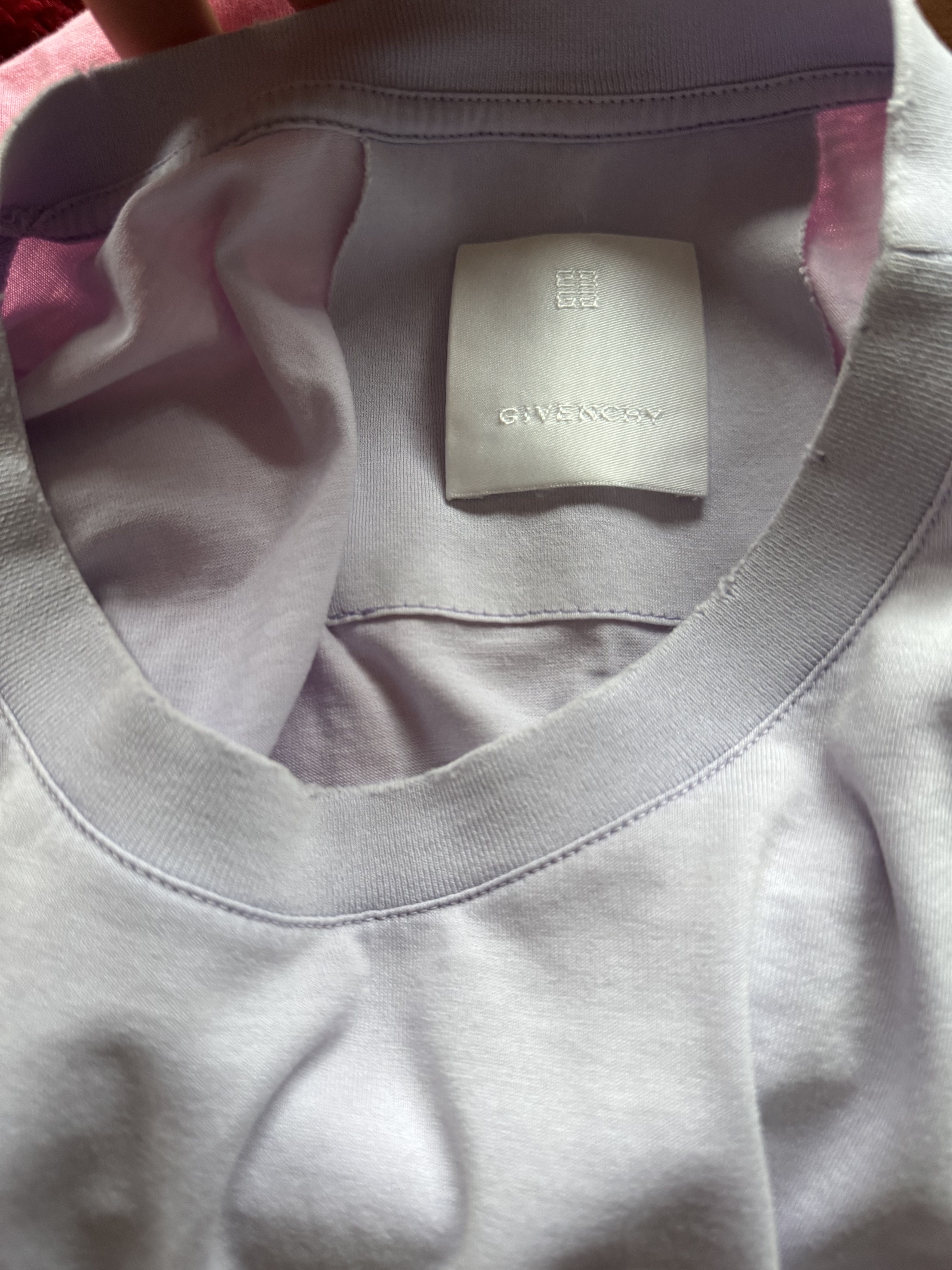 Givenchy Barbed Wire Flocked Logo T-Shirt Lilac Size US M / EU 48-50 / 2 - 11 Thumbnail