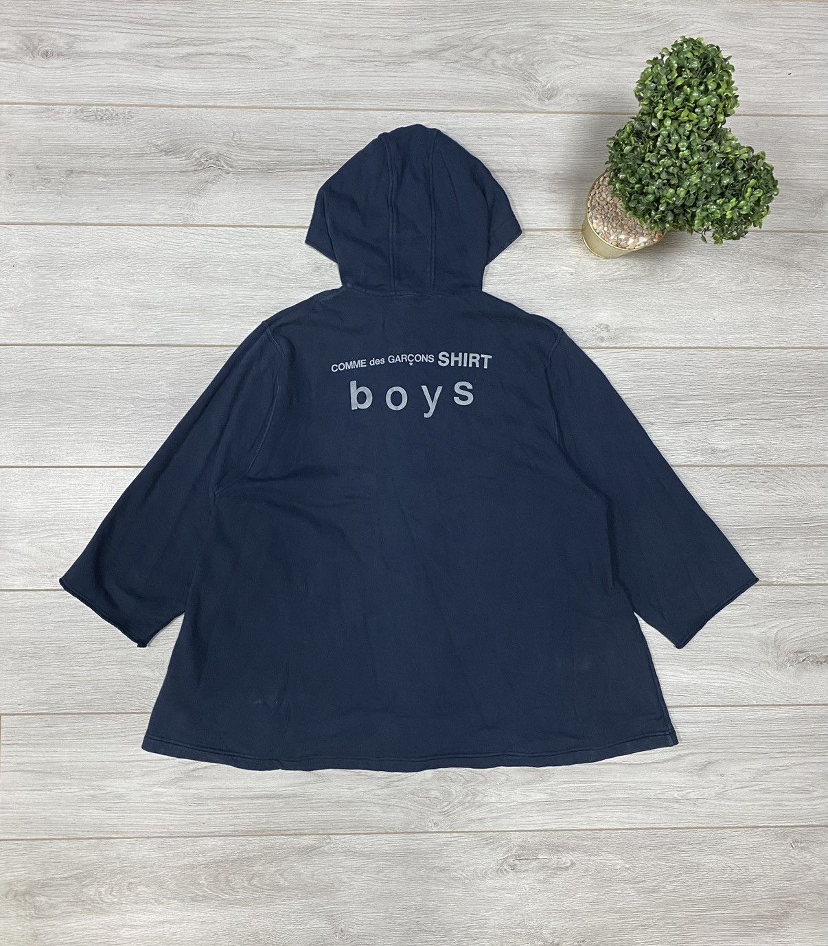 Comme des Garcons SHIRT Comme des Garçons Shirt Boys raw hoodie zip-up Size US M / EU 48-50 / 2 - 1 Thumbnail