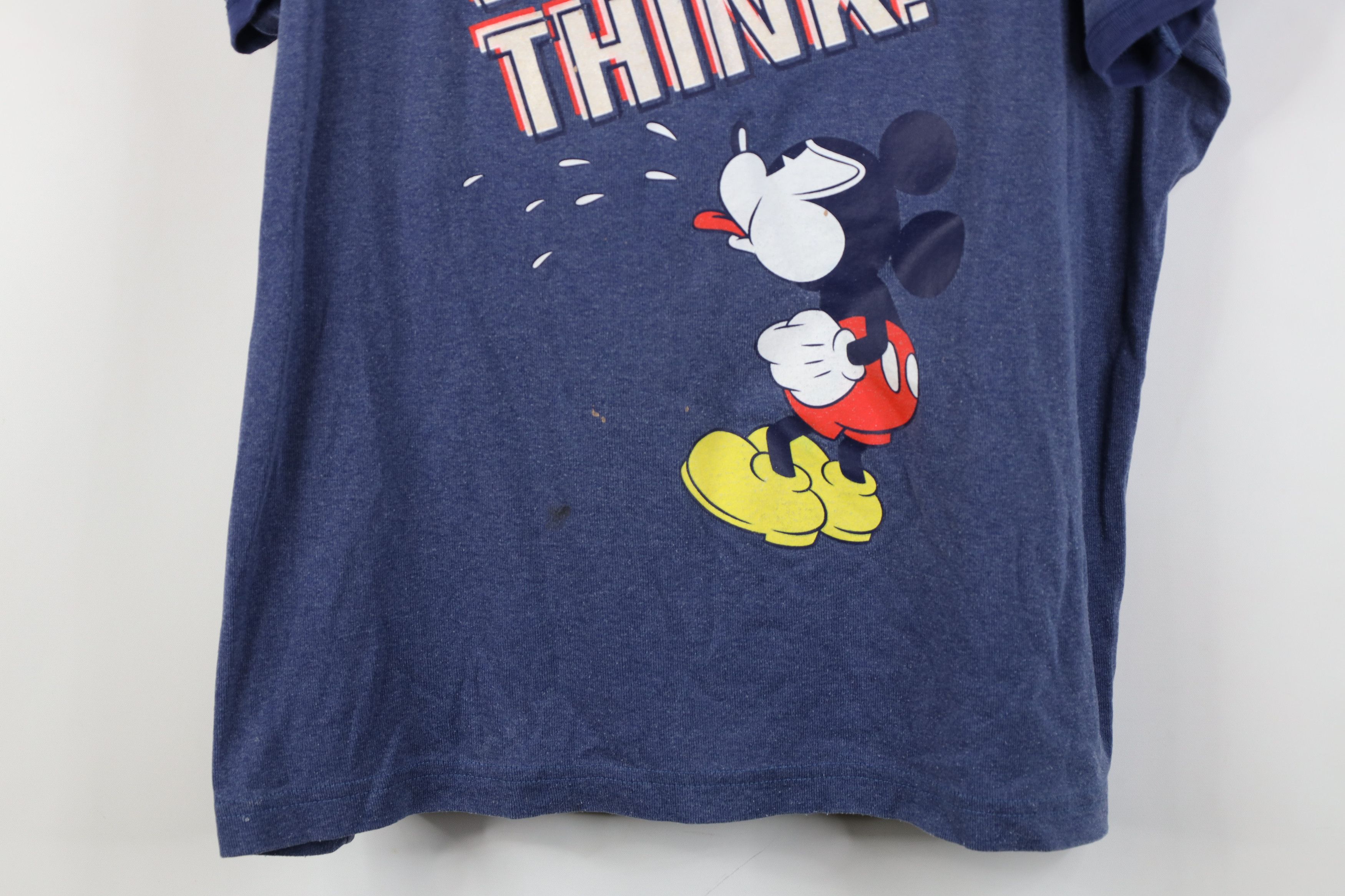 Disney Vintage Y2K Disney Mickey Mouse Jersey Knit Ringer T-Shirt Size XXL / US 16-18 / IT 52-54 - 3 Thumbnail