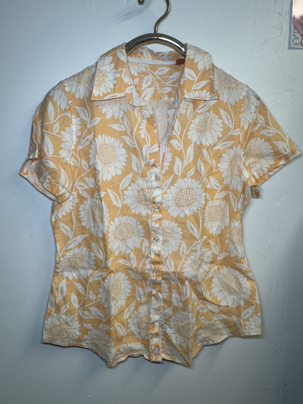 Tommy Bahama × Vintage Vintage Tommy Bahama button-down shirt sunflower medium EUC Size M / US 6-8 / IT 42-44 - 1 Thumbnail
