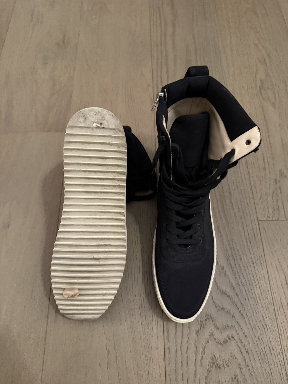 Fear of God Fear of God High-Top Sneakers Black Cream – Men’s Designer Size US 13 / EU 46 - 2 Thumbnail