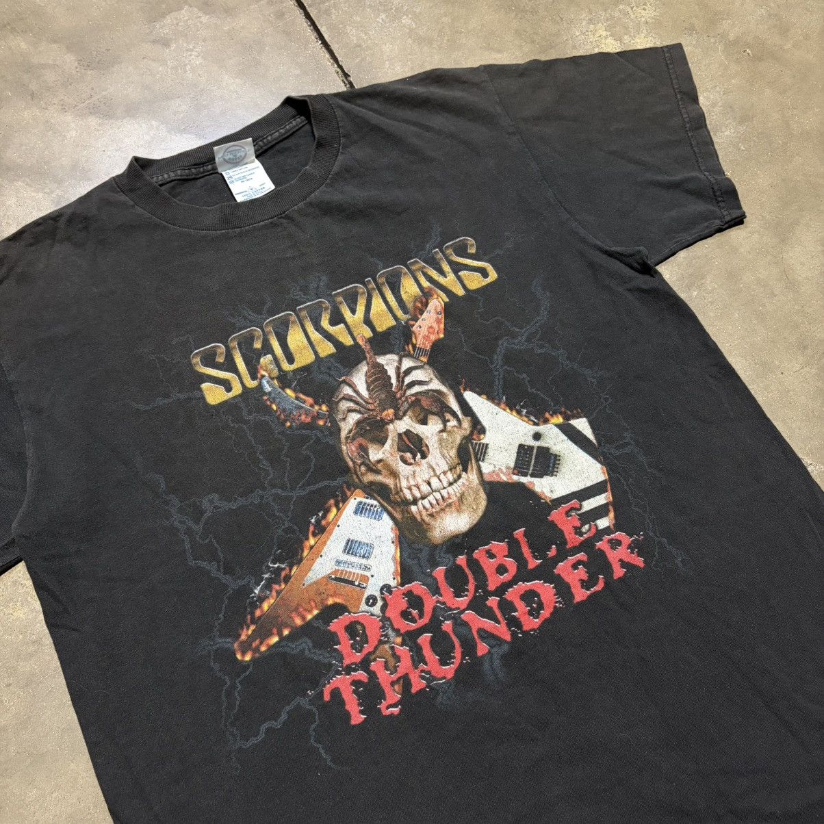 Band Tees Vintage Scorpion Double Thunder Band T shirt Rock Musc Tee Size US M / EU 48-50 / 2 - 5 Thumbnail
