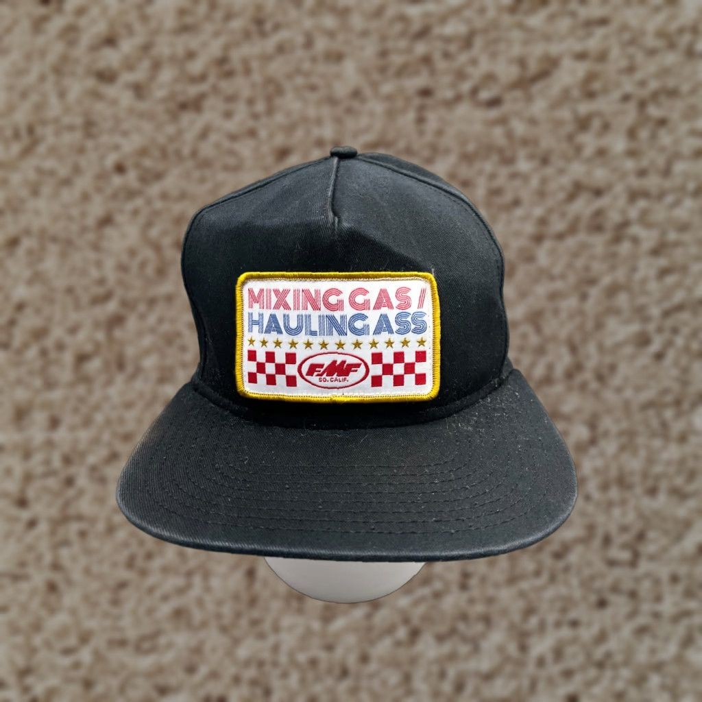 GAS FMF Racing Snapback Hat Cap Adult One Size Black Motorcycle Outdoor Mens Size ONE SIZE - 1 Thumbnail