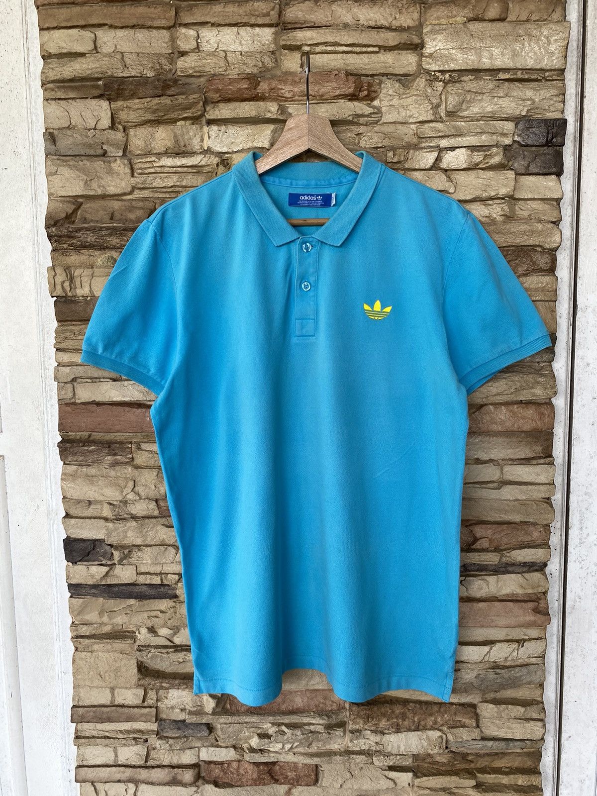 Vintage Rare Vintage Adidas Trefoil Logo Polo Shirt Size US L / EU 52-54 / 3 - 1 Thumbnail
