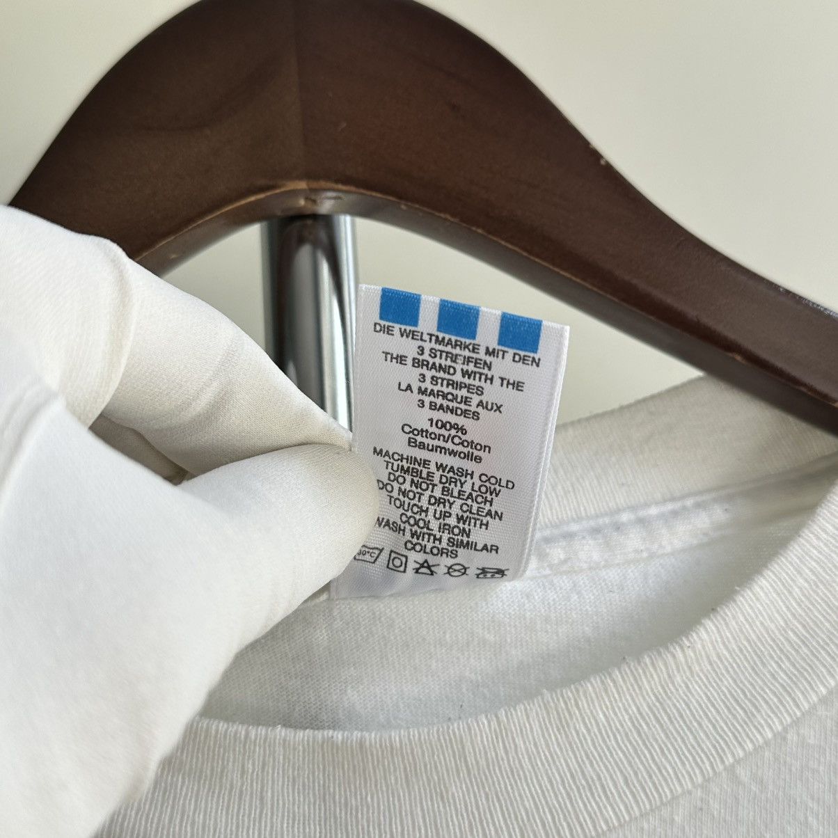 Adidas × Vintage Vintage 90s Adidas Single Stitch Graphic Tee Size US XL / EU 56 / 4 - 16 Thumbnail