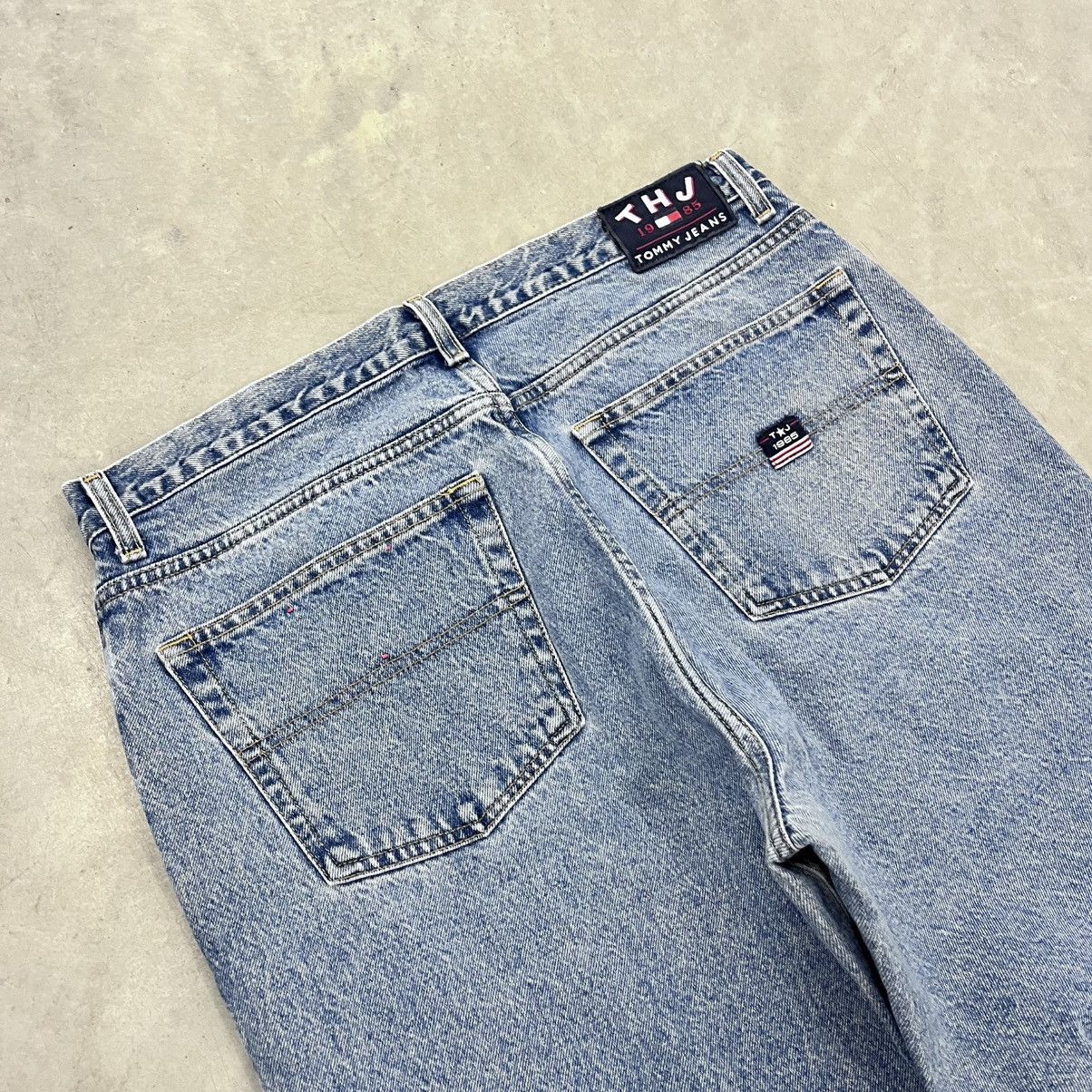 Tommy Hilfiger × Vintage Crazy Y2K Tommy Jeans Light Washed Super Baggy 80's style 38 Size US 38 / EU 54 - 4 Thumbnail