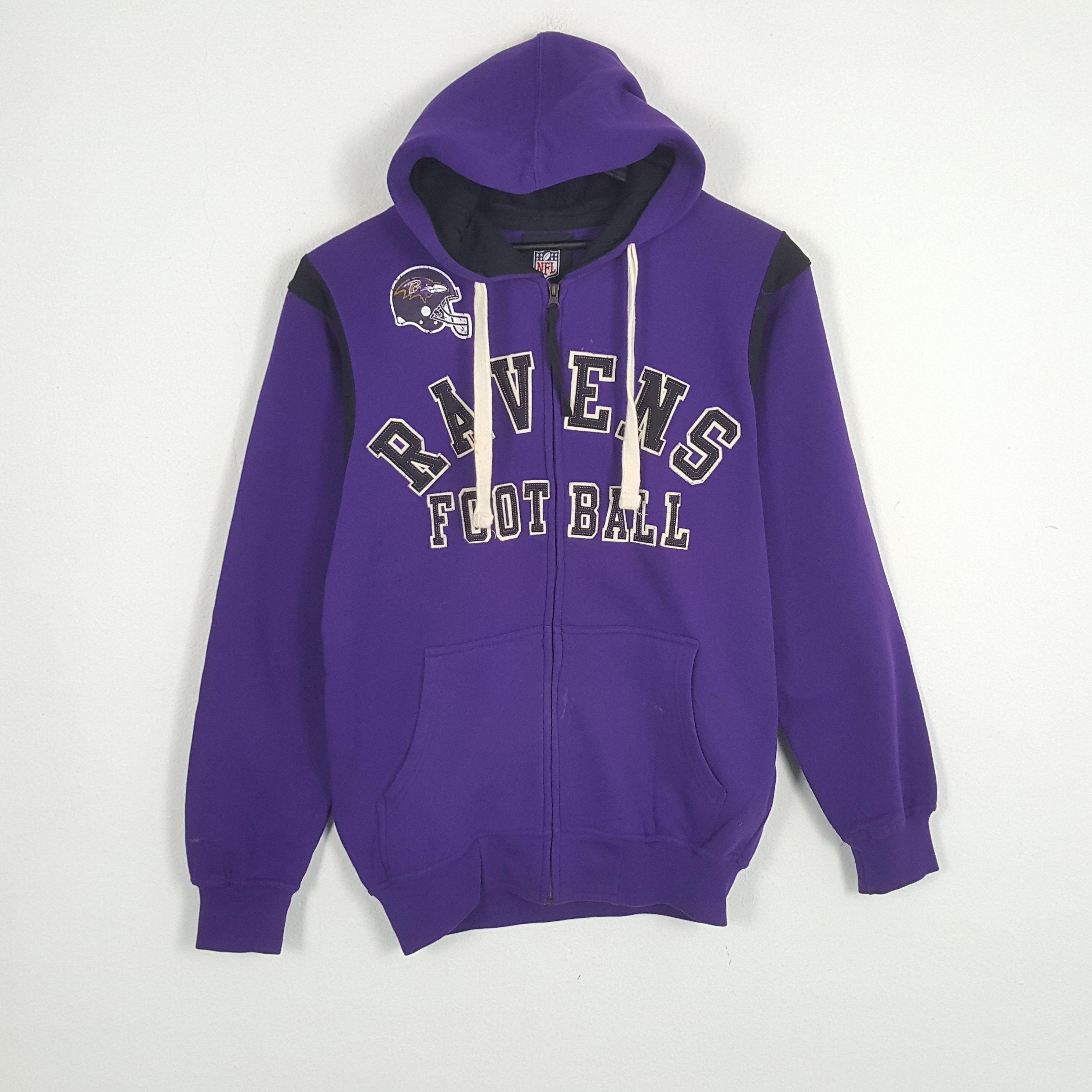 NFL × Vintage RAVENS NFL American Football Team Zipper Hoodies Size US M / EU 48-50 / 2 - 1 Thumbnail