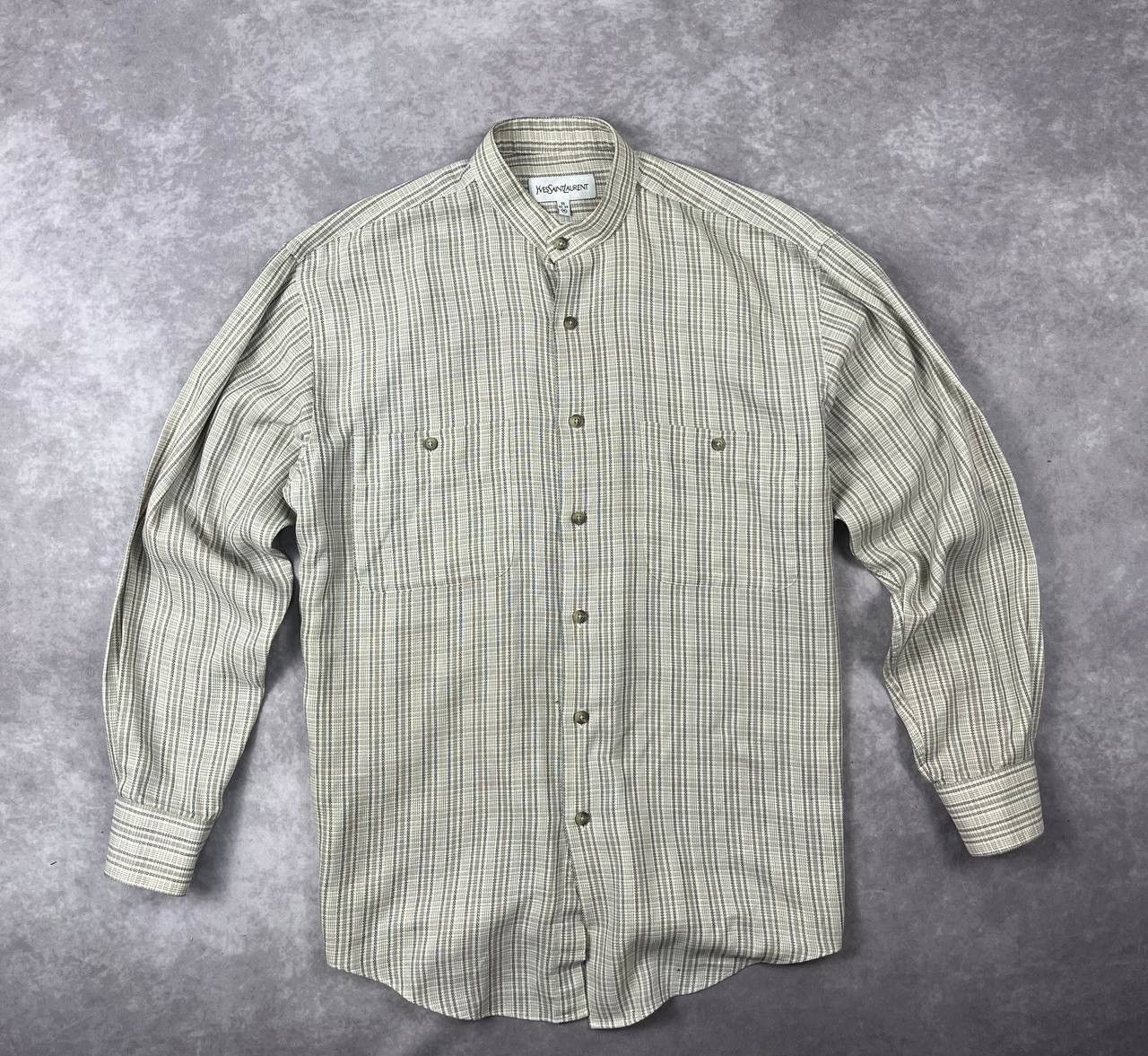 Yves Saint Laurent [101] Vintage Yves Saint Laurent Designer Button up Shirt M Size US M / EU 48-50 / 2 - 1 Thumbnail