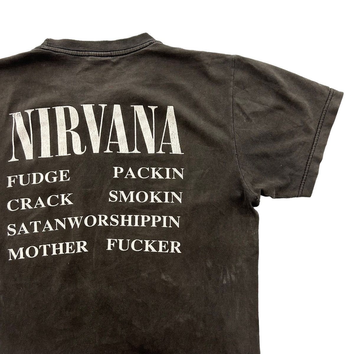 If Six Was Nine × Vintage Distressed Sunfaded Nirvana Vestibule Tee Size US M / EU 48-50 / 2 - 9 Thumbnail