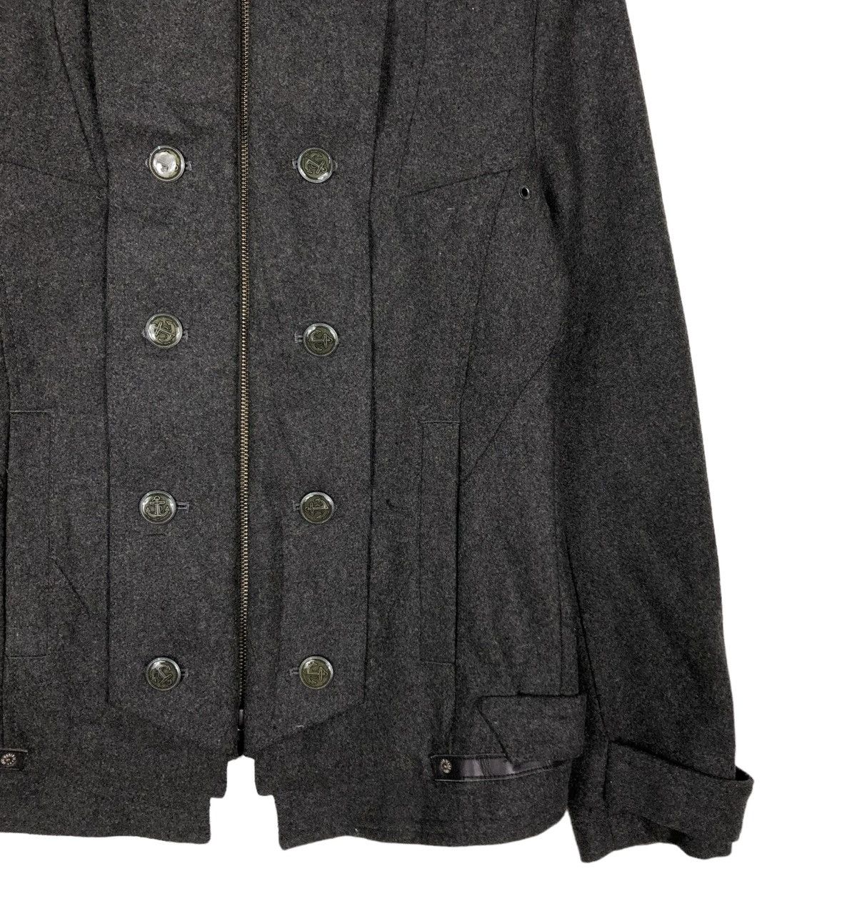 PPFM 🔥VINTAGE WOOL BIKER JACKET PPFM JAPAN DOUBLE LAYER Size US M / EU 48-50 / 2 - 9 Thumbnail