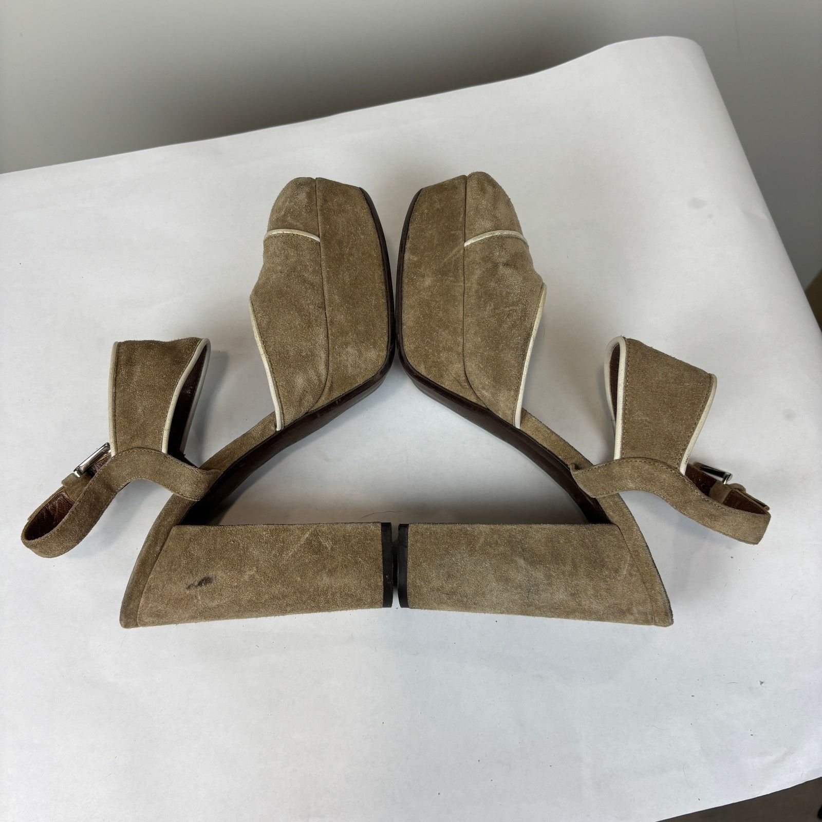 Japanese Brand × Marni Marni Suede Brown Heel Clogs Shoes Women's 40 US 10 Size US 10 / IT 40 - 10 Thumbnail