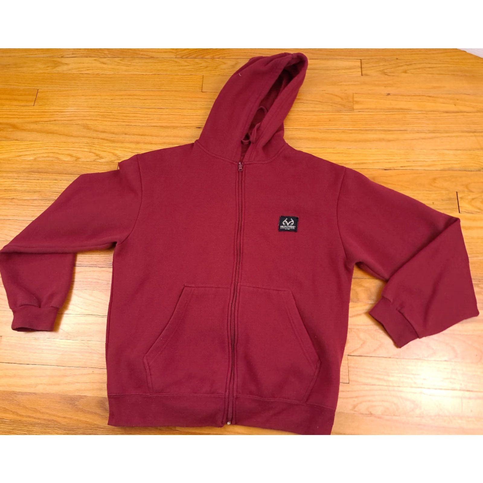 Realtree Realtree Sweatshirt Pullover Hooded Outdoor Men's Medium Red Canvas Crew Neck Long Sleeve 26in Size US M / EU 48-50 / 2 - 2 Thumbnail