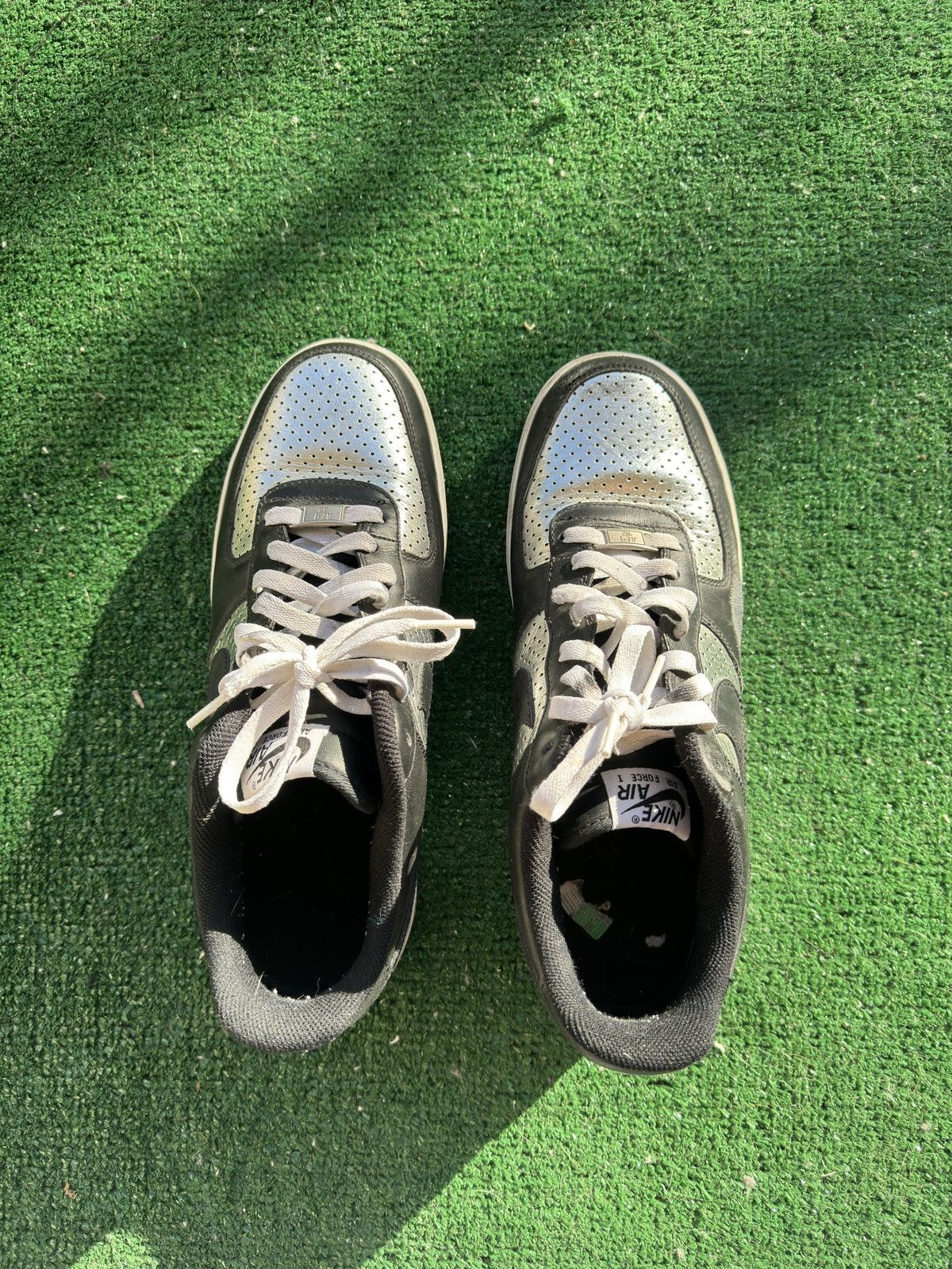 Nike Nike Air Force 1 '07 Metallic Silver Size US 11 / EU 44 - 6 Thumbnail