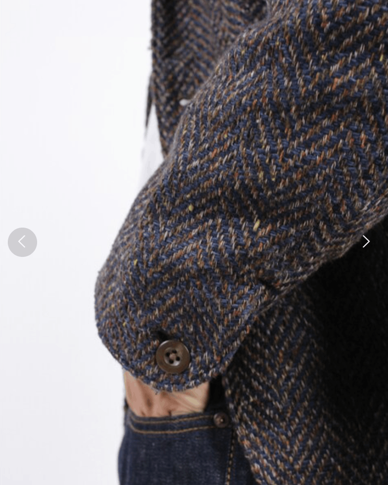 45R Indigo Kuba Tweed Blazer Jacket