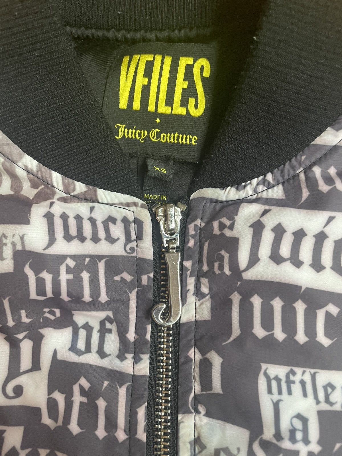 Vfiles VFiles x Juicy Couture Full Zip Bomber Jacket Made in USA Size US XS / EU 42 / 0 - 5 Thumbnail
