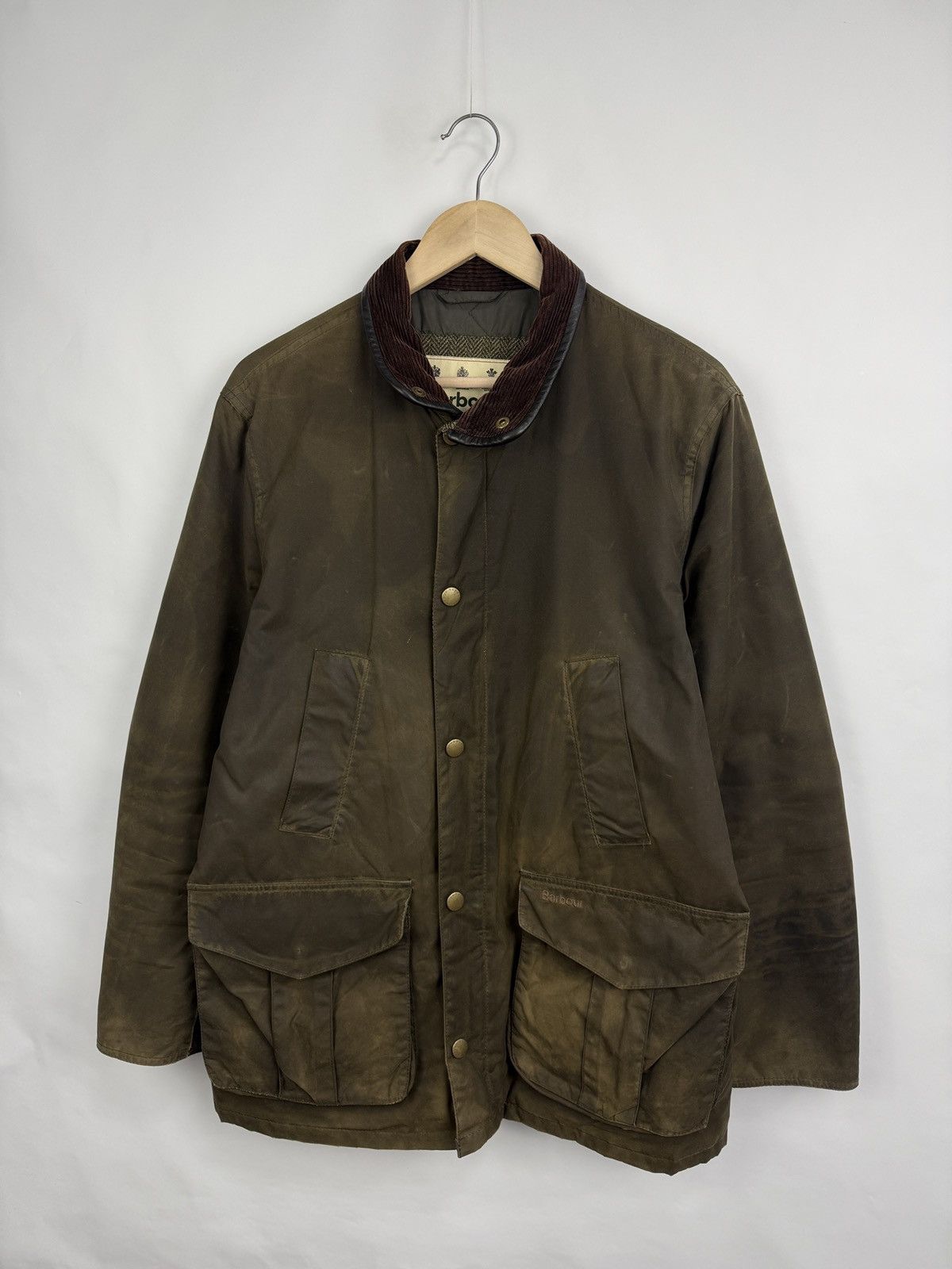 Barbour × Noah 🇬🇧 Barbour Hereford Wax Jacket Rare Retro Size US M / EU 48-50 / 2 - 7 Thumbnail