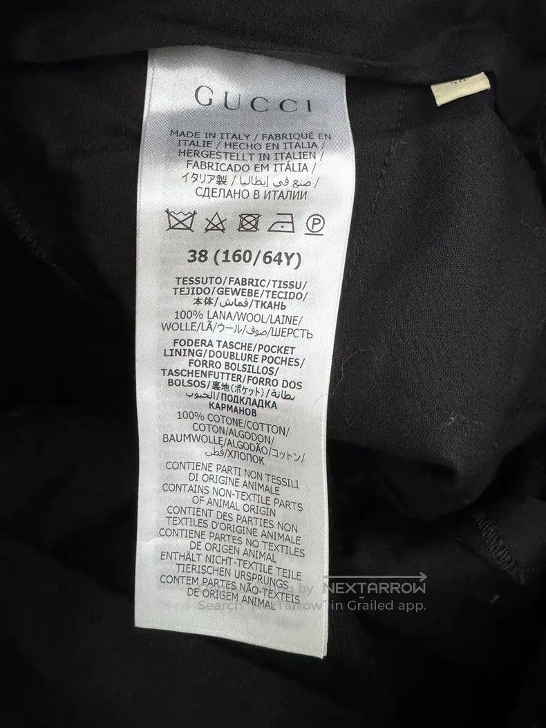 Gucci Gucci Black straight suit trousers Size 25" / US 0 / IT 36 - 4 Thumbnail