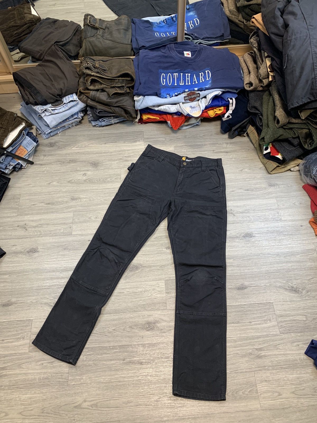 Carhartt Carhartt cargo straight fit denim pants Size US 33 - 5 Thumbnail