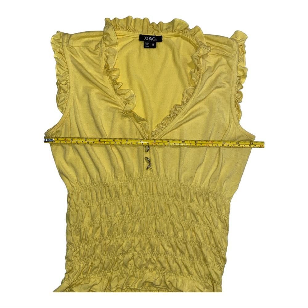 XOXO XOXO l Yellow Ruffle Scrunched Tank Size Medium Size M / US 6-8 / IT 42-44 - 4 Thumbnail