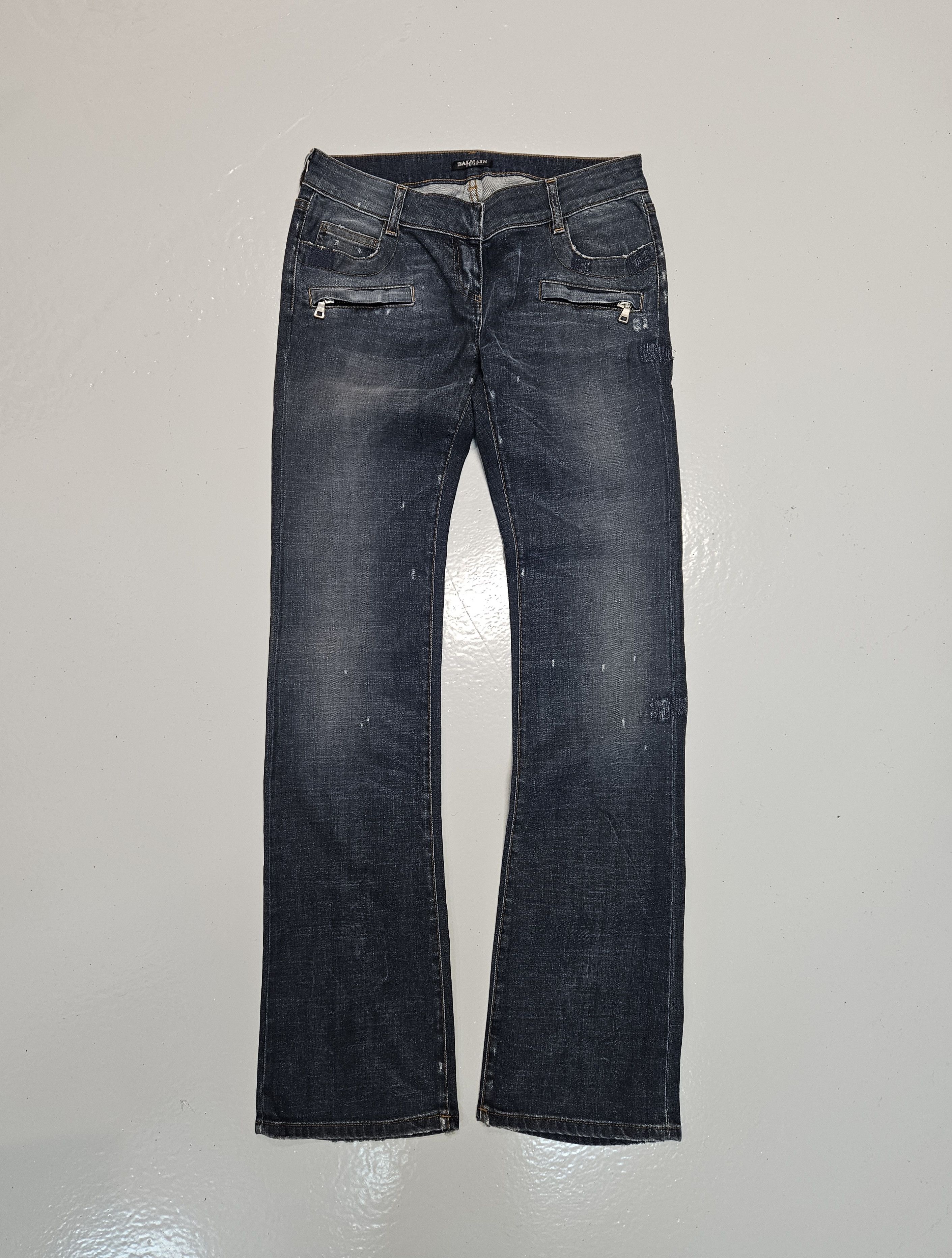 Balmain Y2k Balmain low rise bootcut denim Size 30" / US 8 / IT 44 - 1 Thumbnail