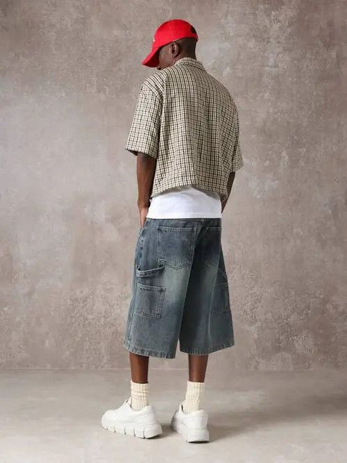 Jean DENIM Jorts shorts jeans vintage Y2k Size US 30 / EU 46 - 3 Thumbnail