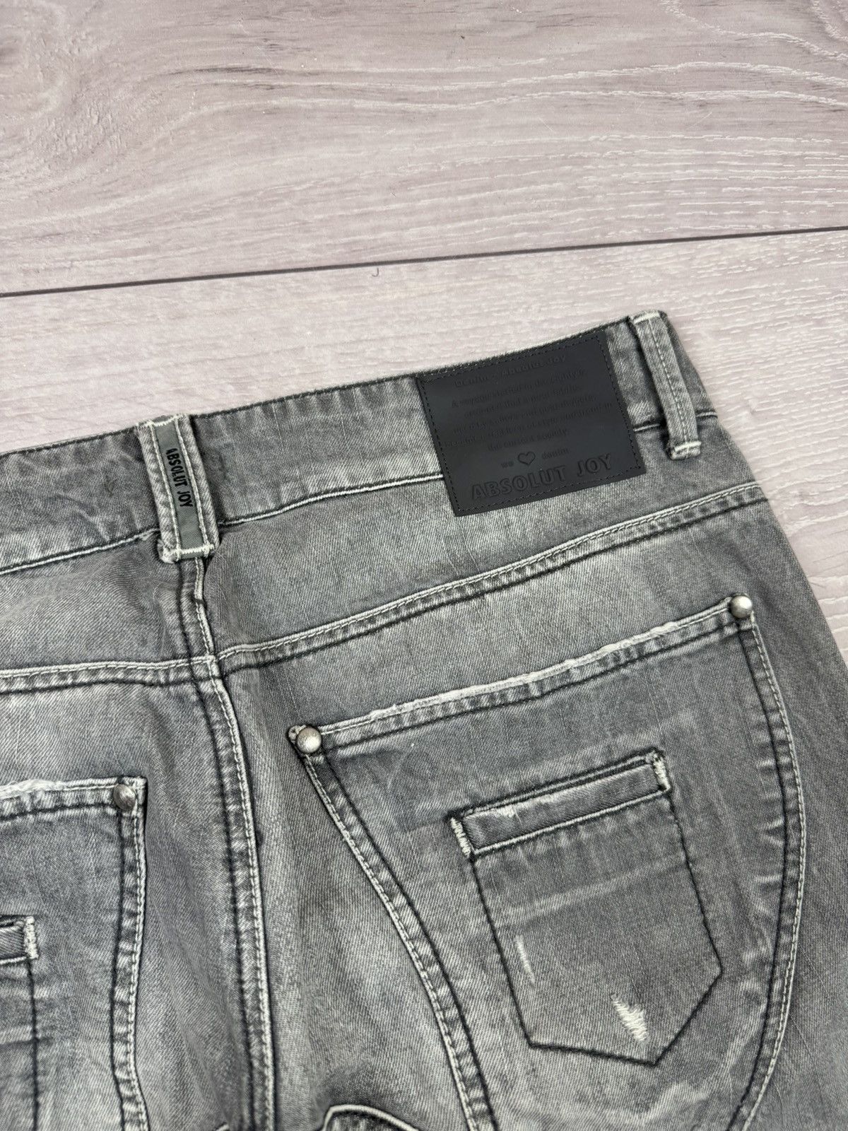 Absolut Joy Absolut Joy Einstein Distressed Denim Jeans XL sz Size US 36 / EU 52 - 8 Thumbnail