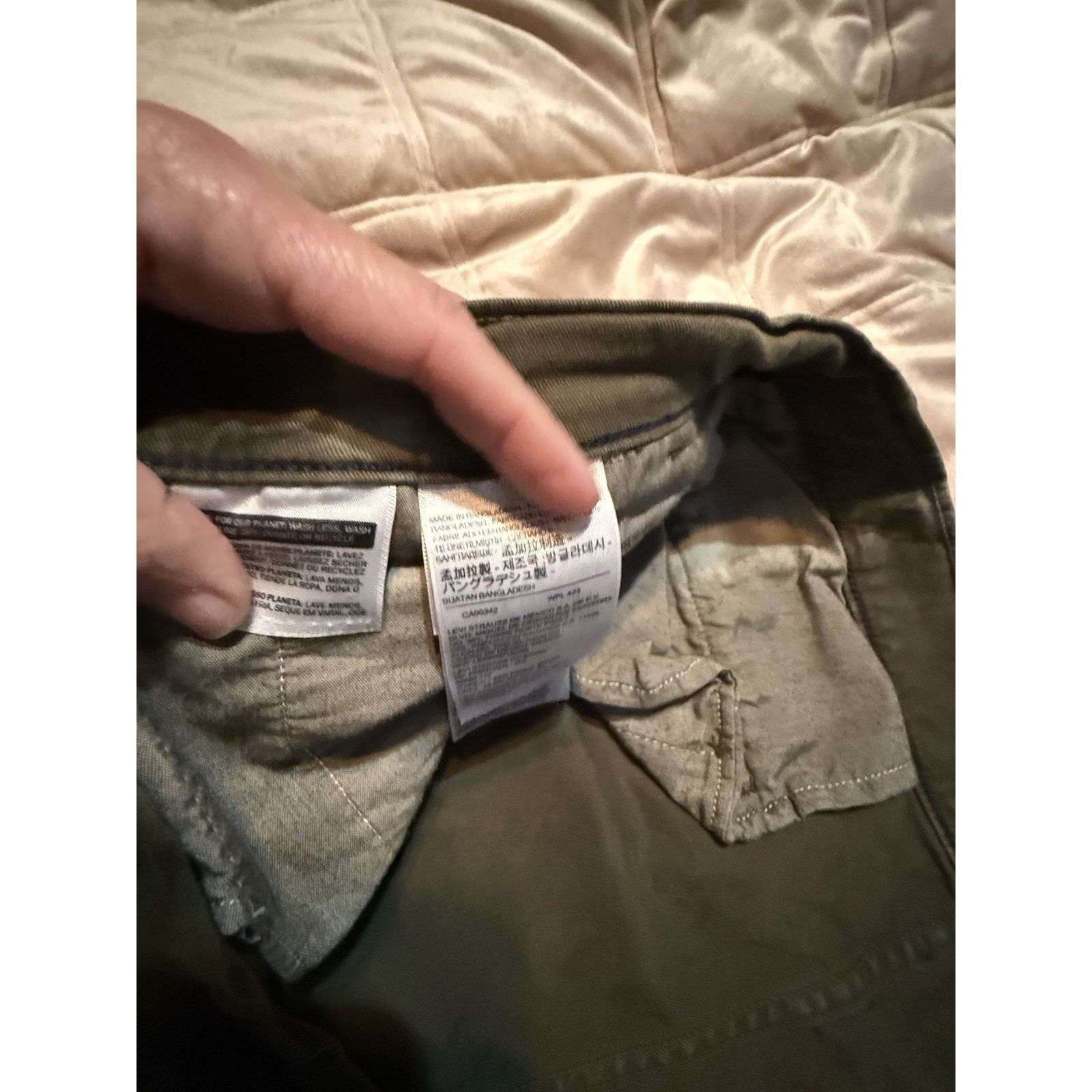 Levi's Levi's XX Men's Chino Standard Pant 34x29 Green Tie Dye Size US 34 / EU 50 - 9 Thumbnail