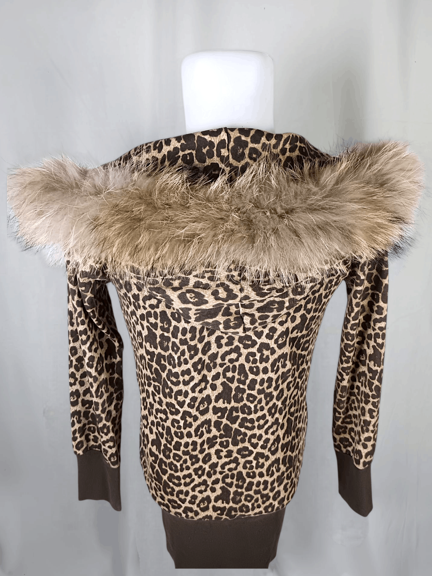 Japanese Brand JOKY GAL Leopard Print Fur Zipper Hoodie Size US S / EU 44-46 / 1 - 21 Thumbnail