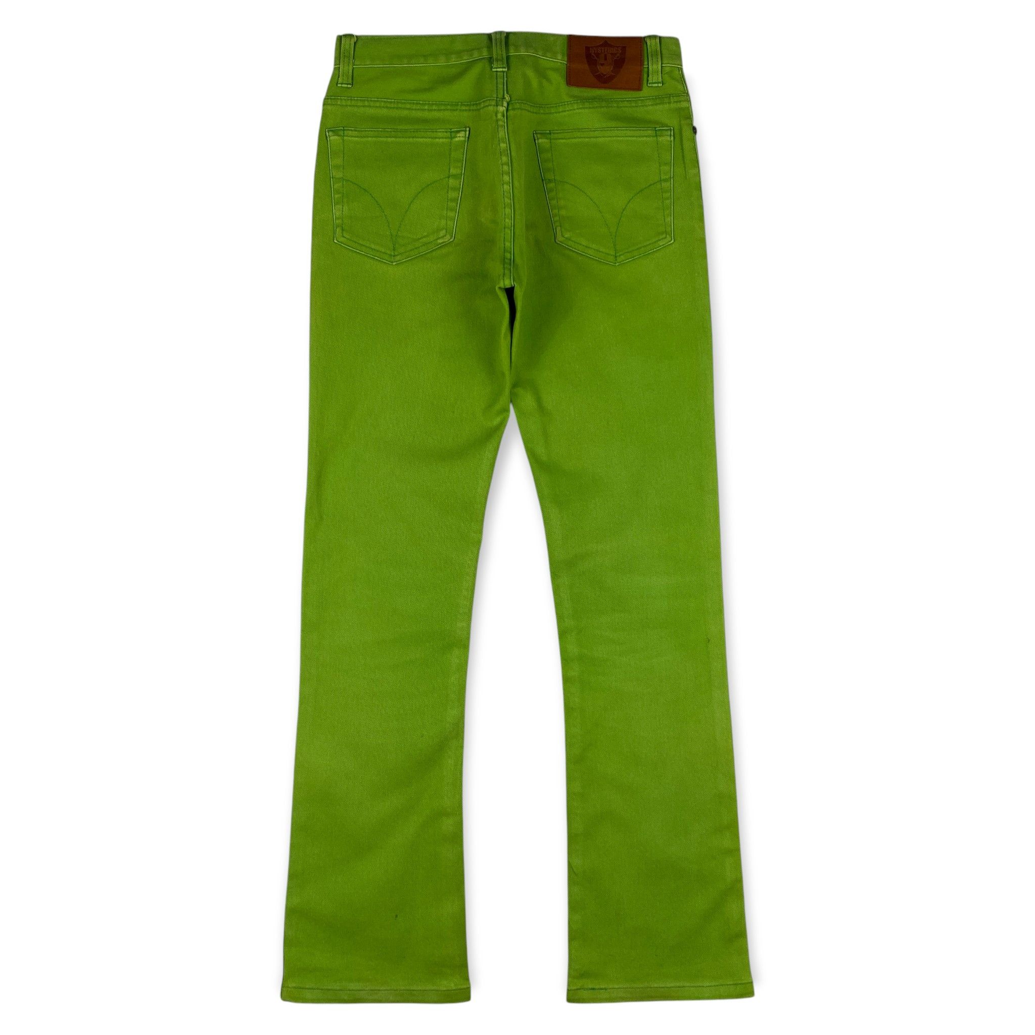 Hysteric Glamour Neon Green Flared Pants Size 28" / US 6 / IT 42 - 1 Thumbnail