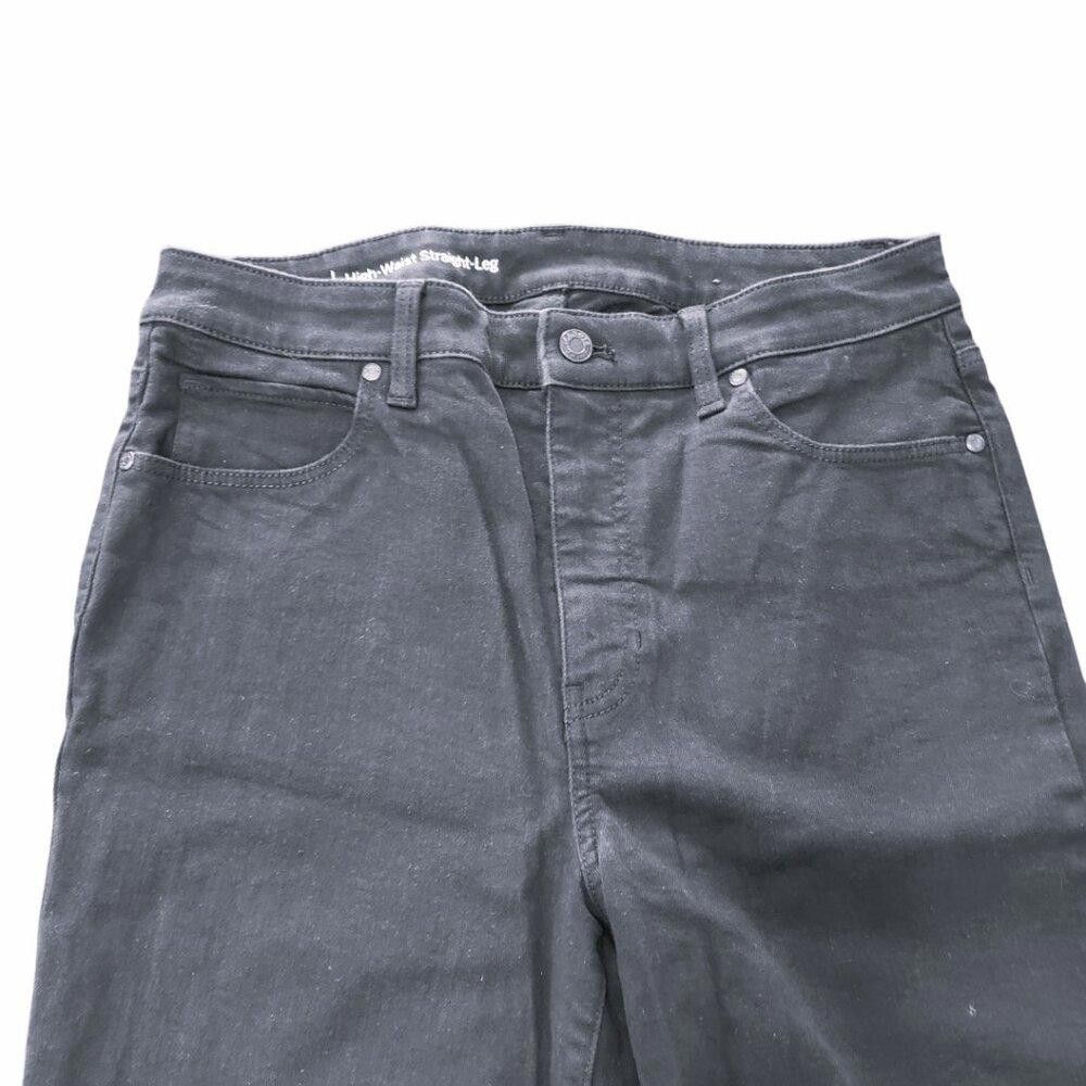 Designer CT1469 Talbots Black Flawless High Waist Straight Leg 10 Size 32" / US 10 / IT 46 - 2 Thumbnail