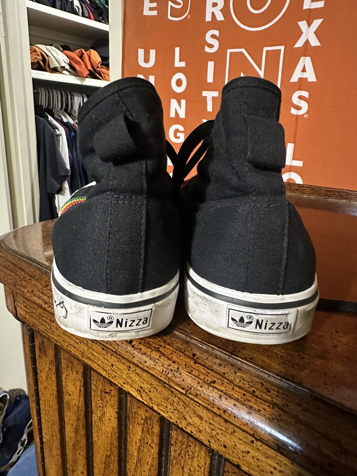 Adidas × Vintage Vintage Adidas Nizza Hi Jamaica 00s size 12 as Size US 12 / EU 45 - 5 Thumbnail
