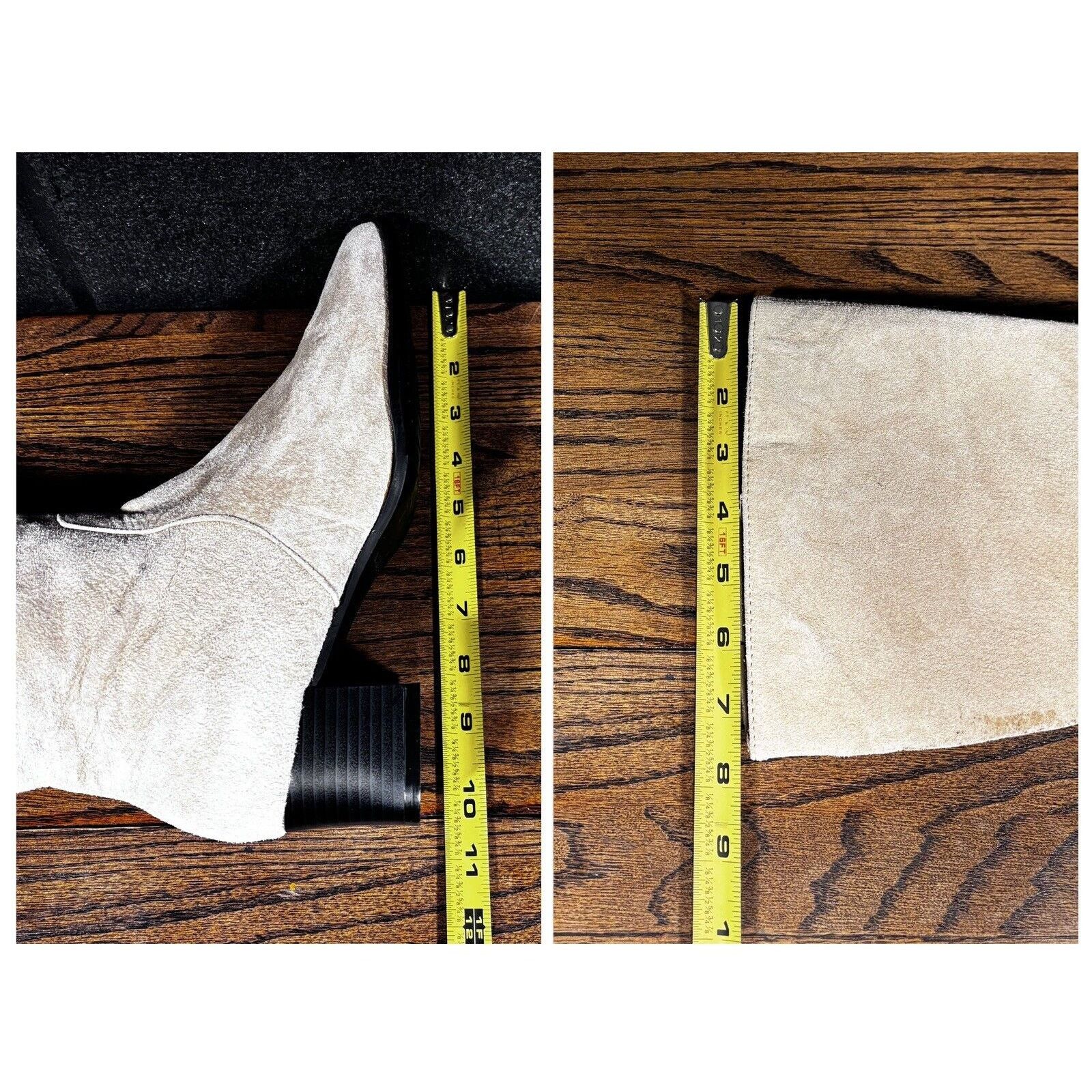 Other WHITE STAG Electra Beige Suede Square Toe Knee High Boots Size US 9.5 / IT 39.5 - 7 Thumbnail