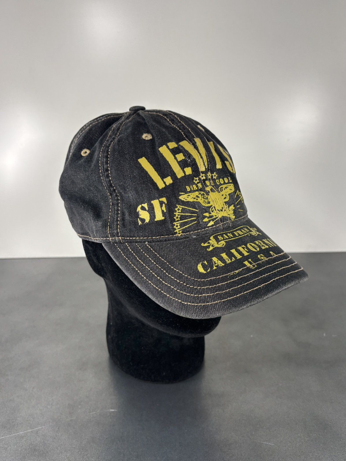 Levi's Y2K Levis Baseball Cap 2000s Vintage Printed Hat Von Dutch Size ONE SIZE - 14 Thumbnail