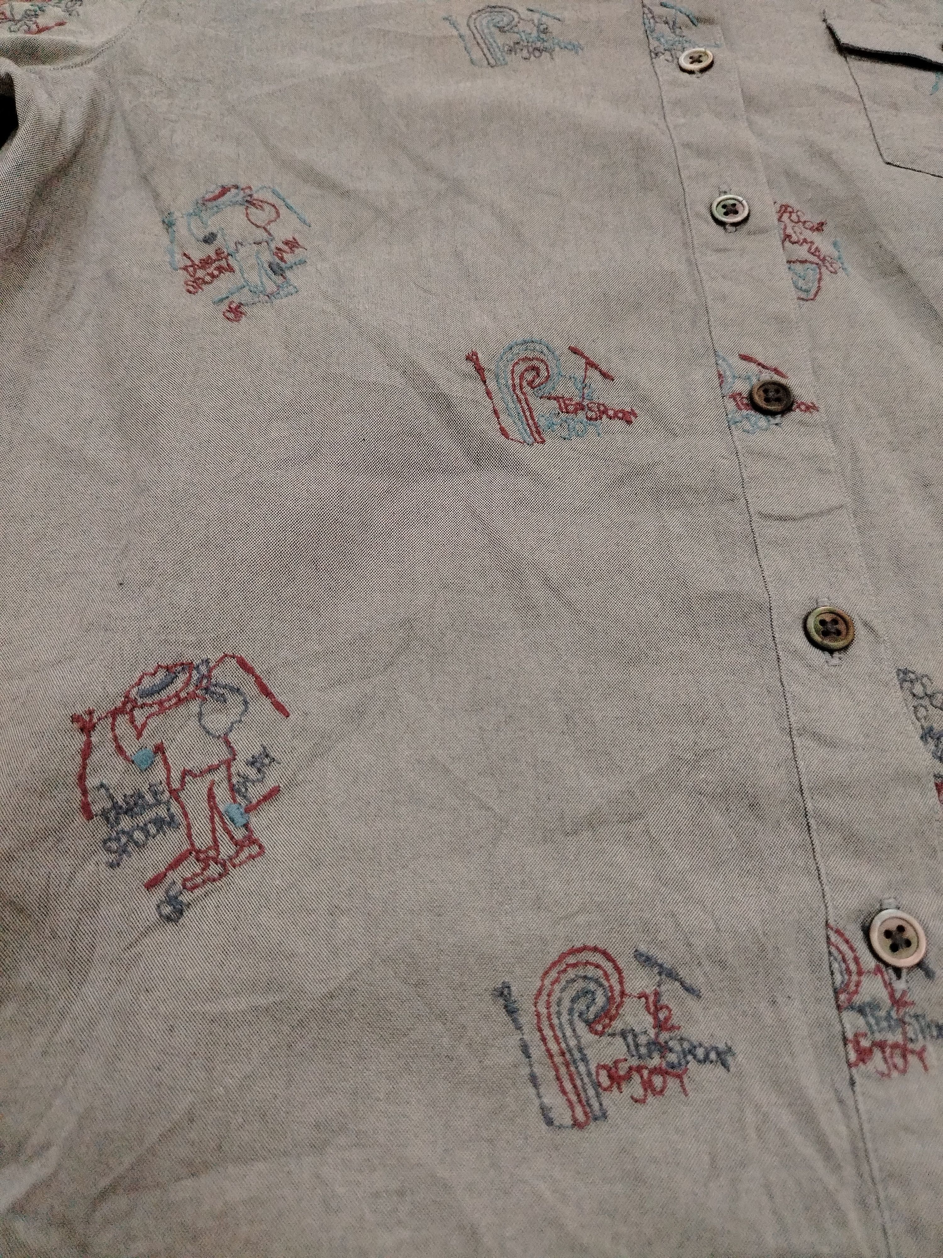 Mademoiselle Non Non Mademoiselle non non Issey Miyake Embroidered shirt Size S / US 4 / IT 40 - 6 Thumbnail